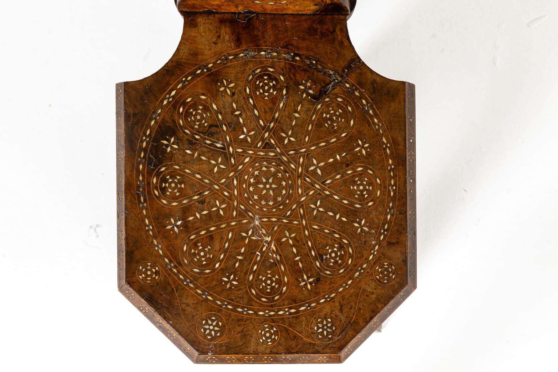 Pair of 19th Century Italian Walnut Hall Chairs