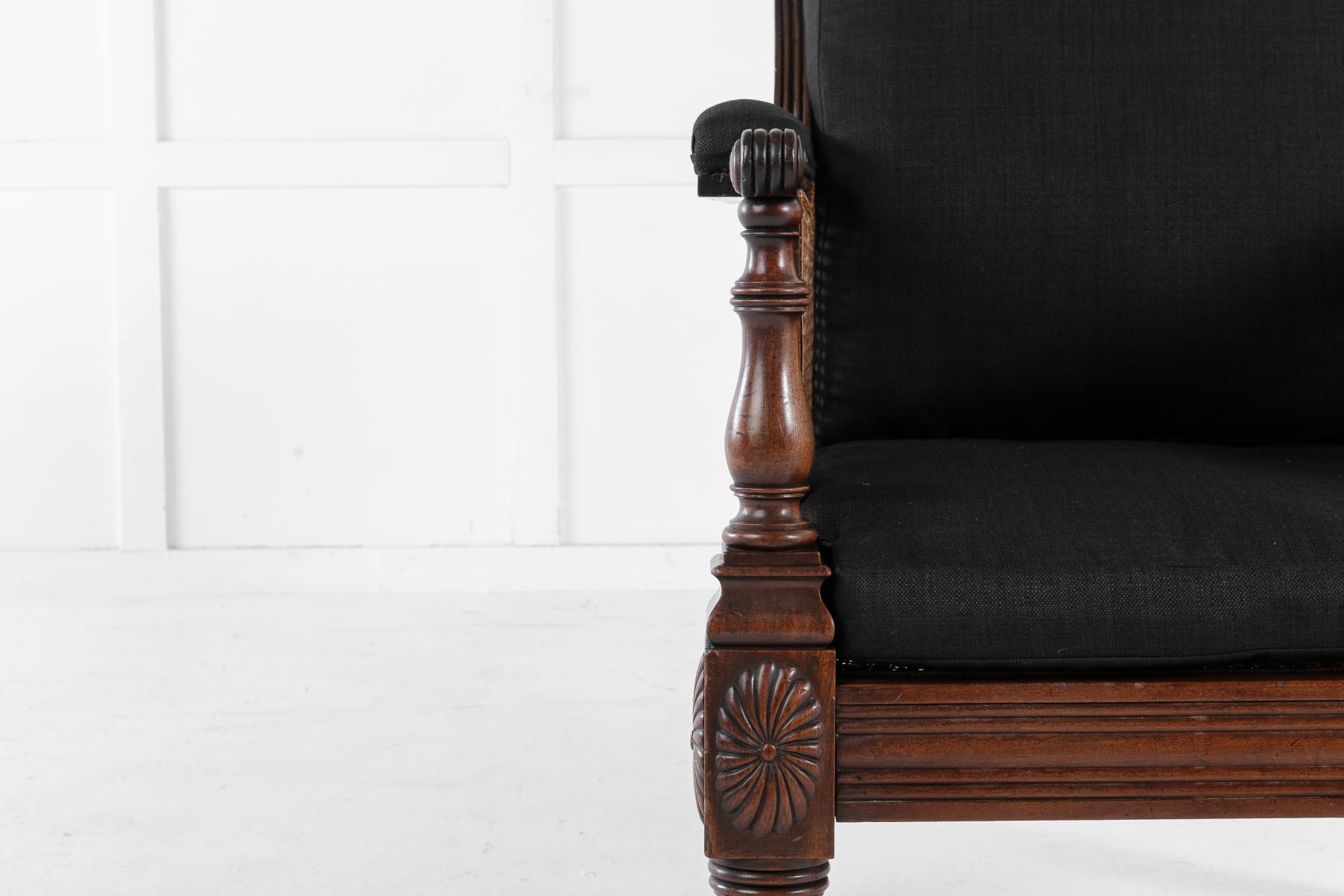 Early 19th Century English Mahogany Library Chair