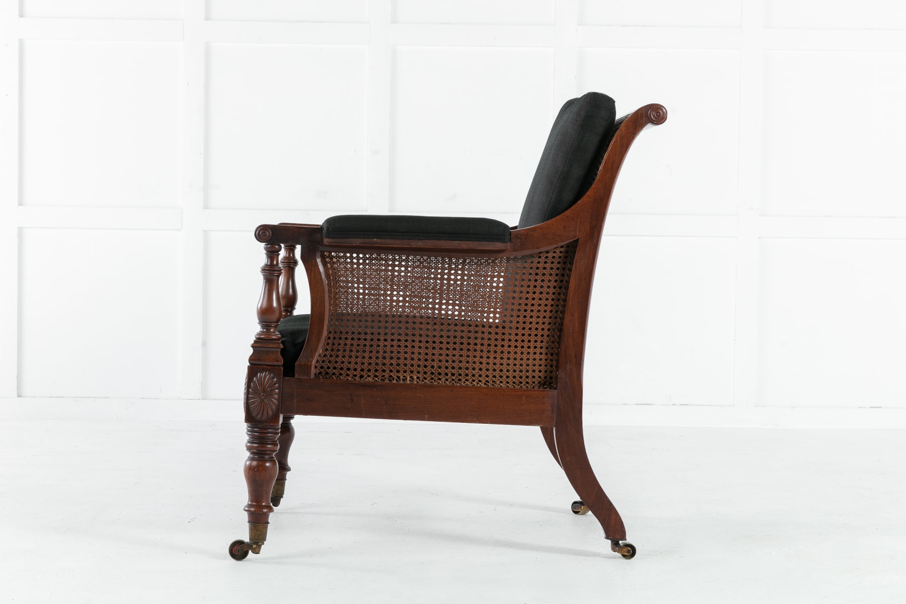 Early 19th Century English Mahogany Library Chair