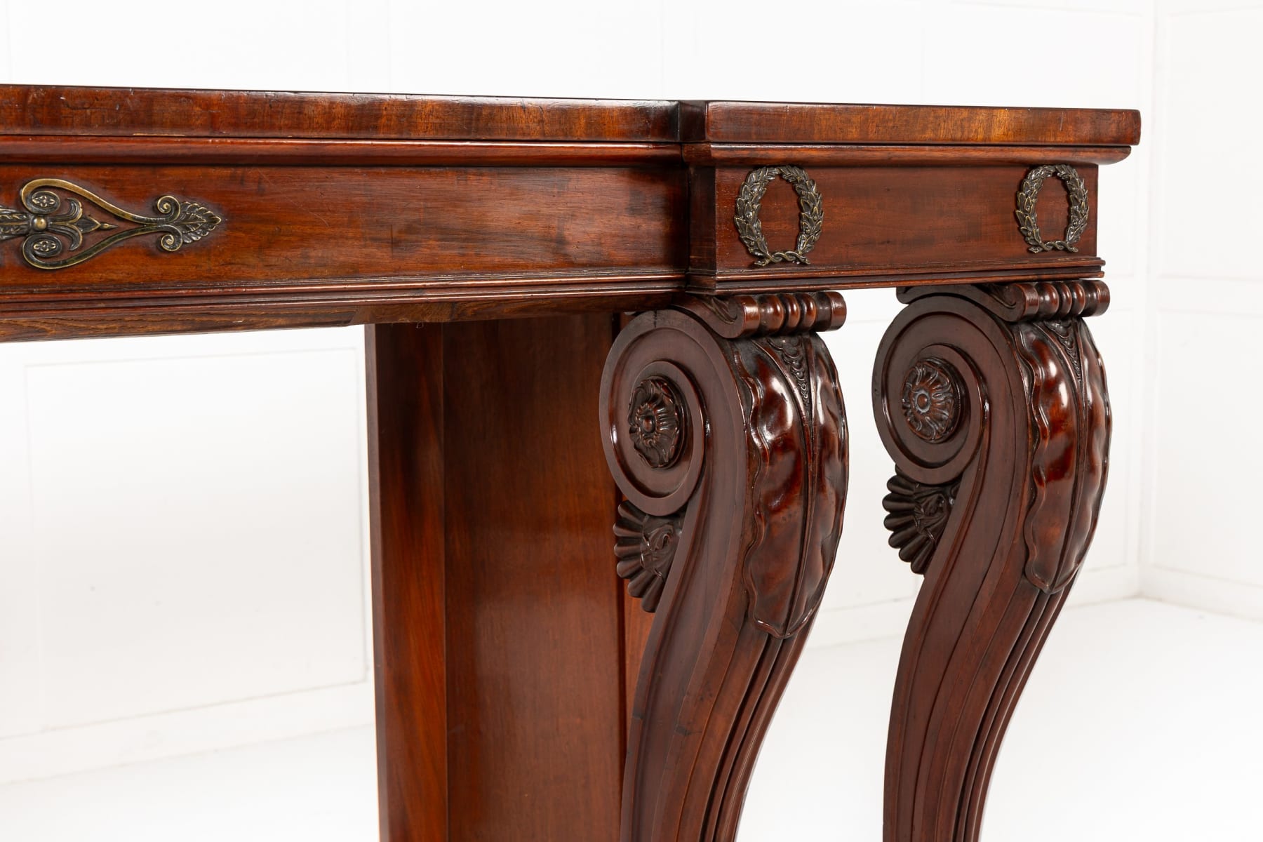19th Century English Regency Mahogany Serving Table