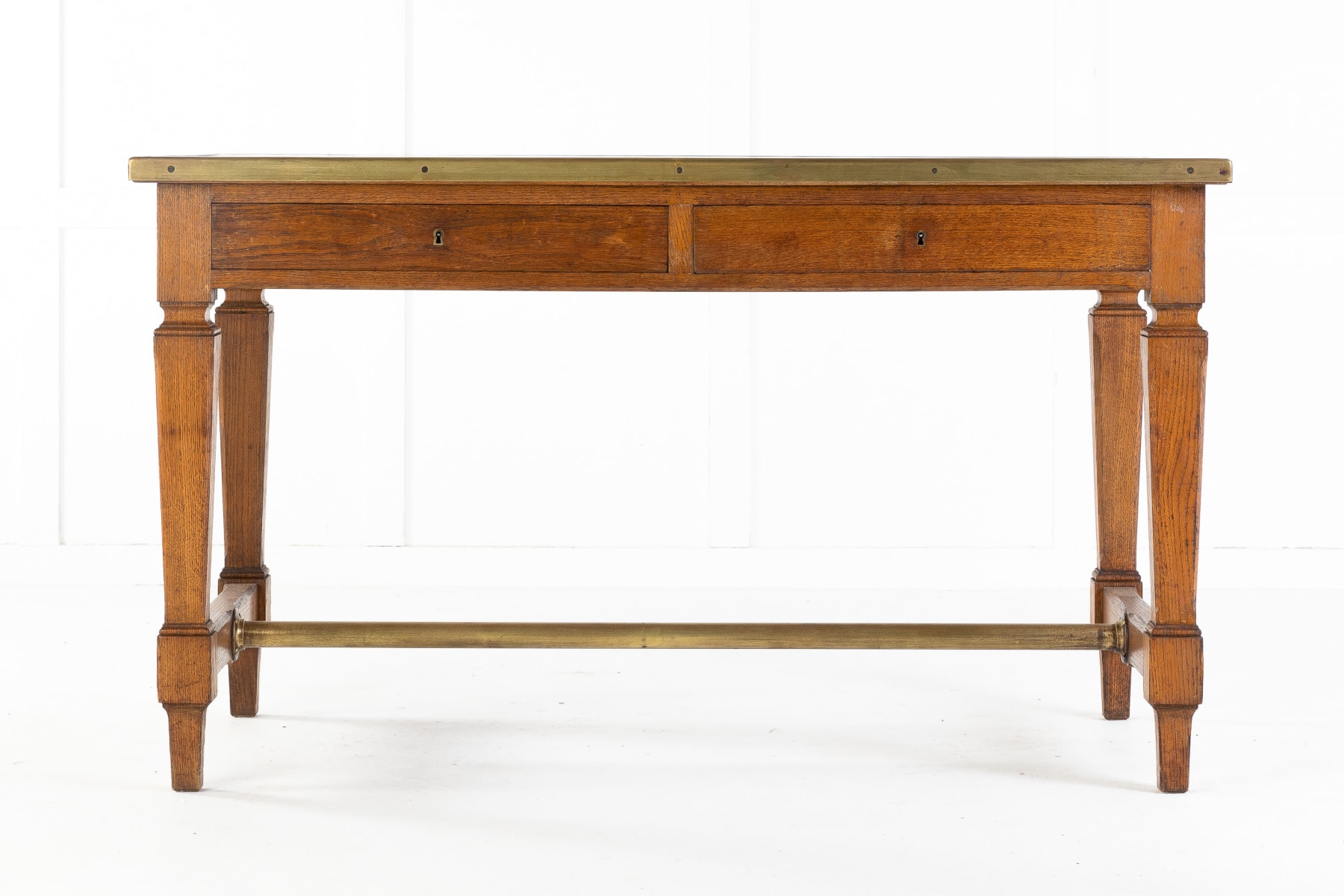 SOLD, Early 20th Century French “ Bank of France “ Oak Desk