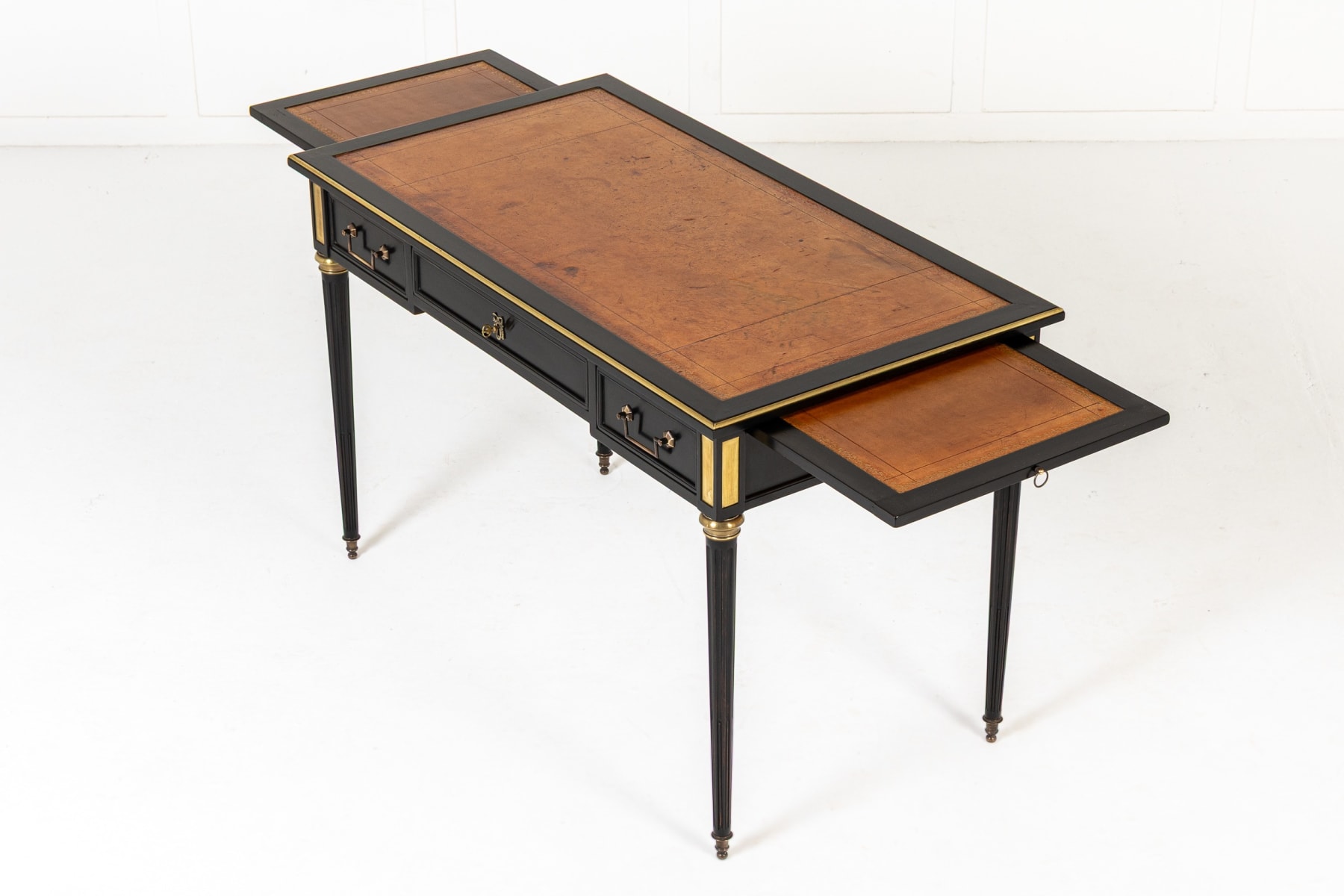 Mid 20th Century French Ebonised Bureau Plat