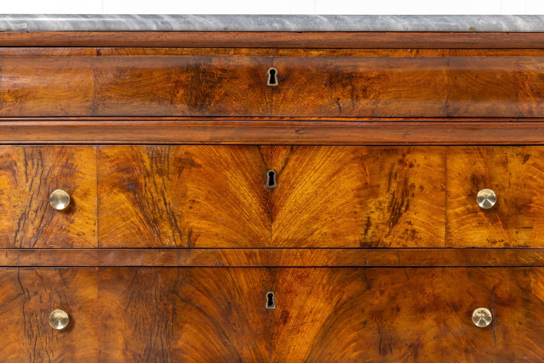 Pair of Early 19th Century Italian Walnut Commodes