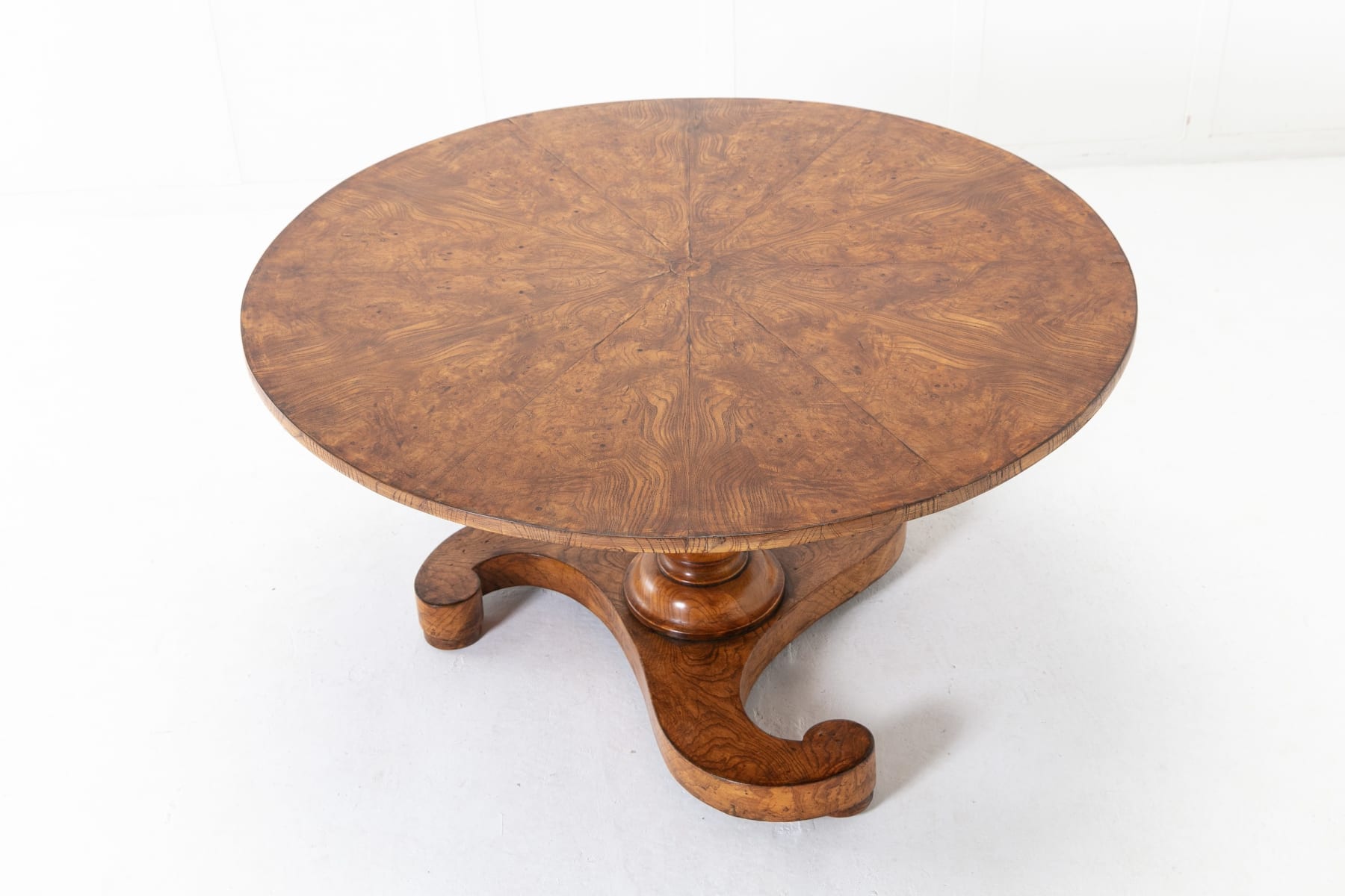 19th Century French Burr Ash Table