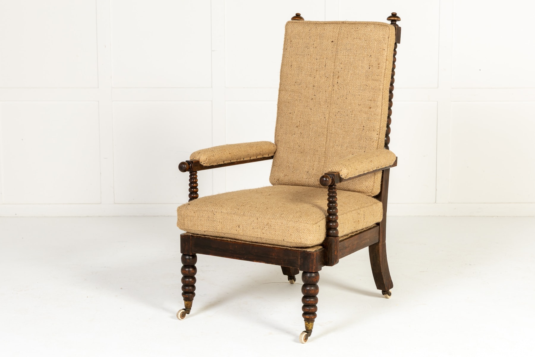 Large 19th Century English Bobbin Chair