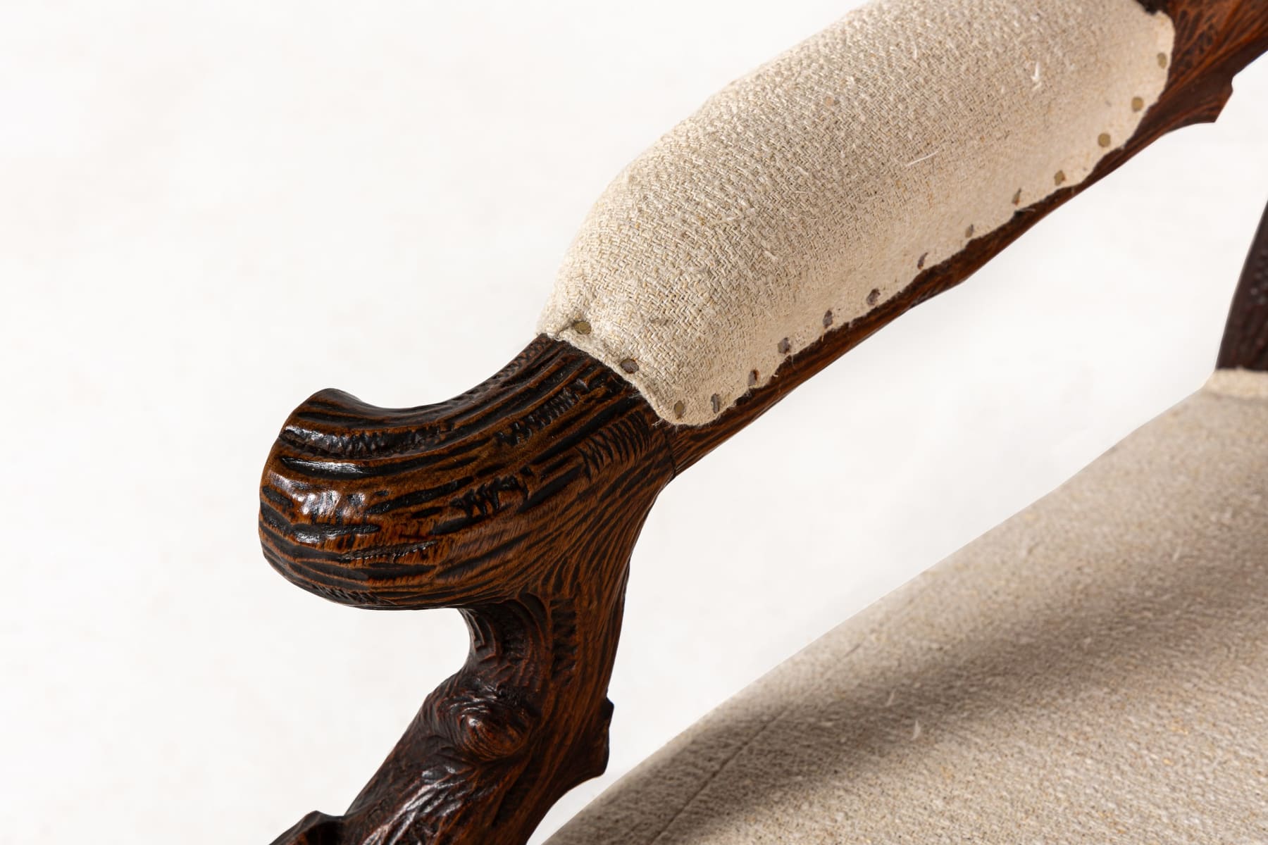 19th Century Black Forest Open Armchair