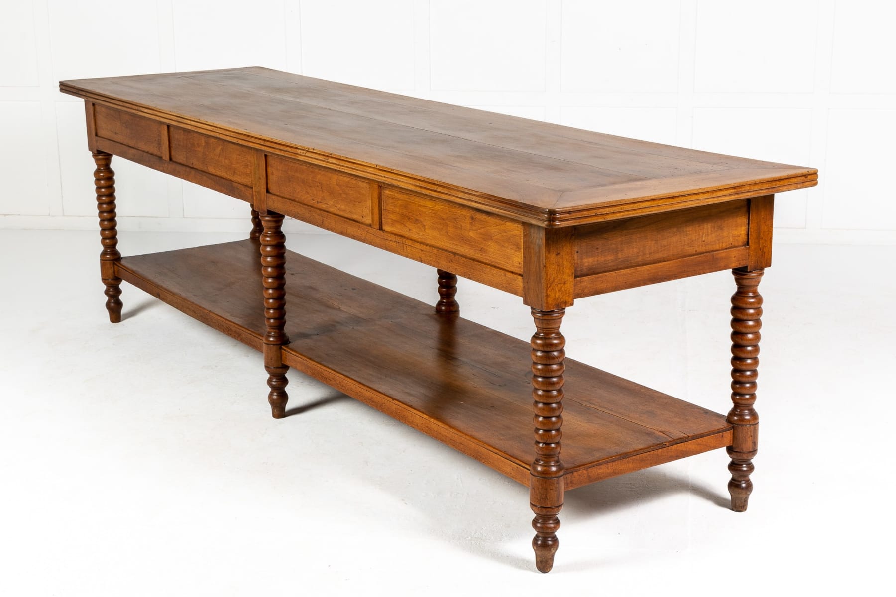 Large 19th Century French Walnut Drapers Table
