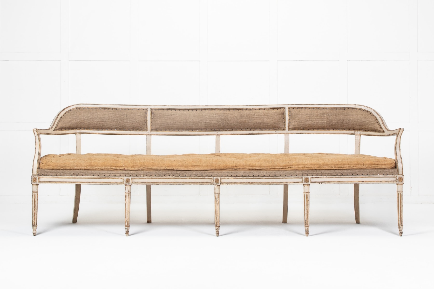 18th Century Italian Paint and Gilt Sofa