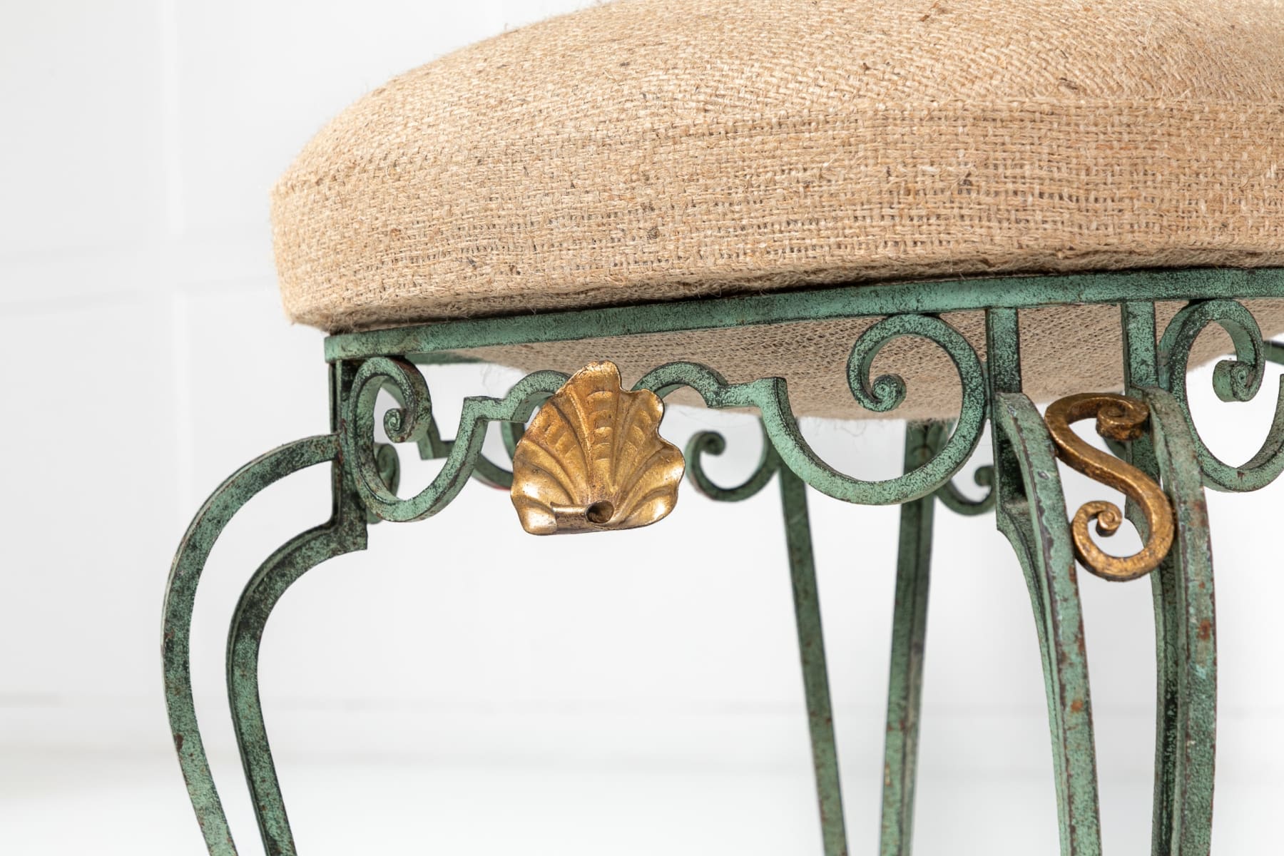 Pair of 1940s Wrought Iron Side/Dining Chairs