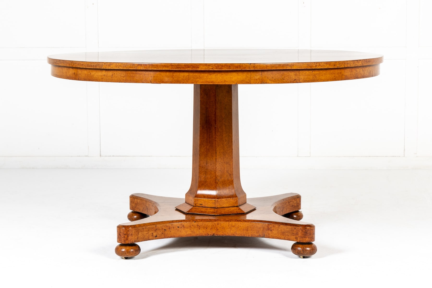 19th Century Burr Elm Centre Table
