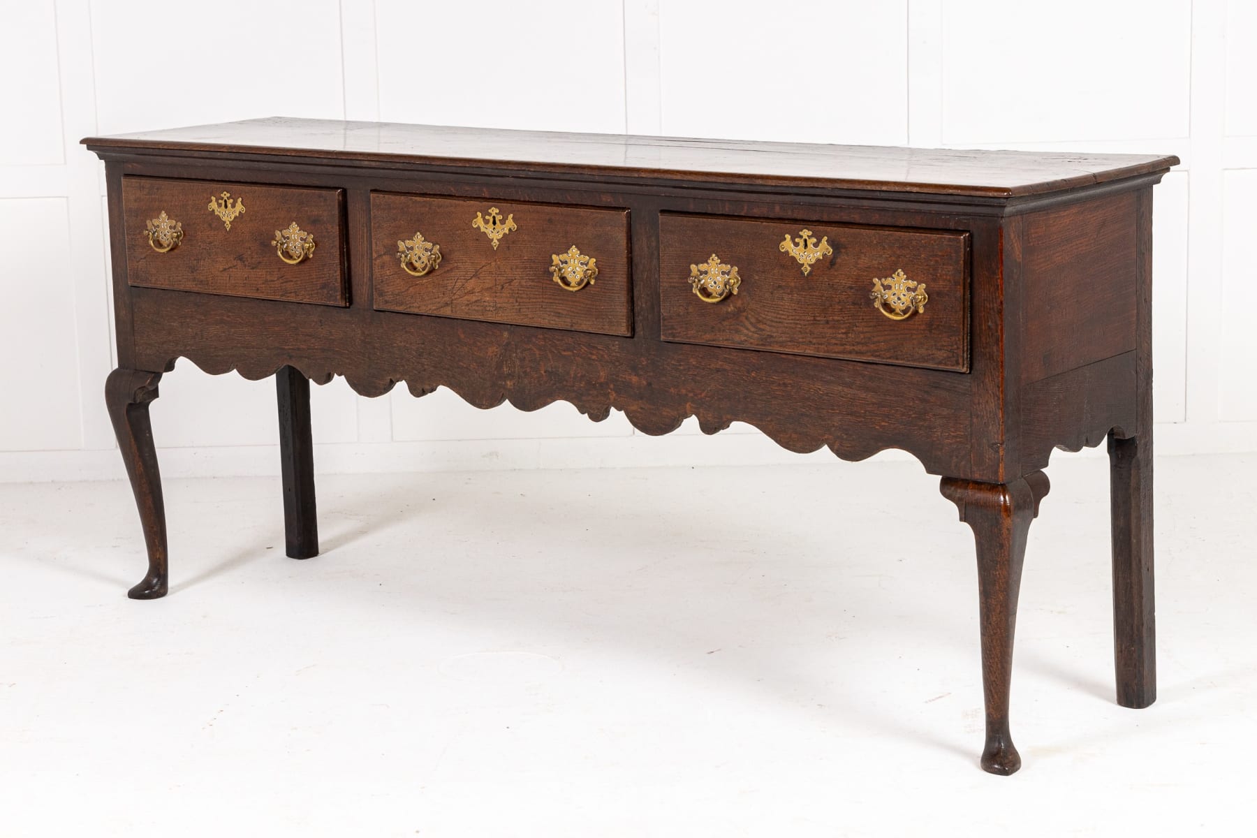 18th Century English Oak Dresser Base