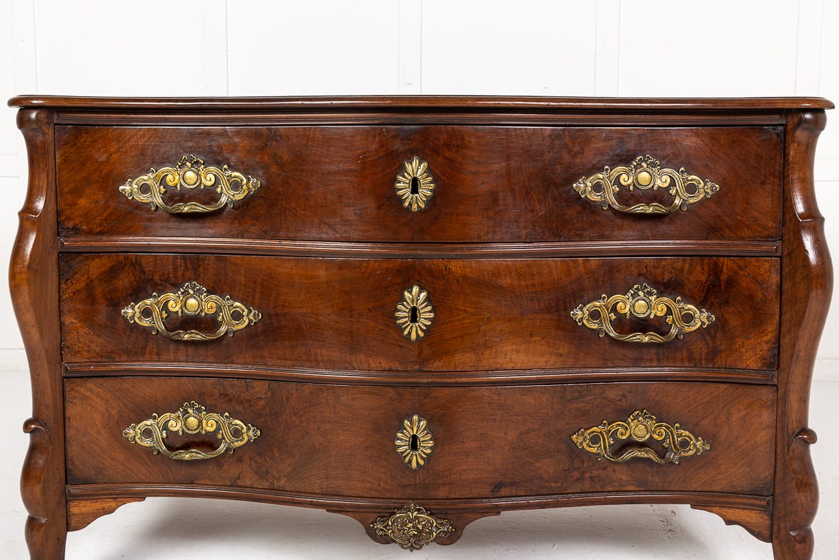 18th Century French Mazarine Walnut Commode