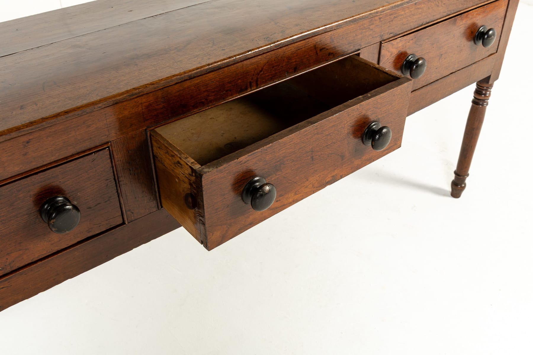 19th Century English Oak Dresser Base