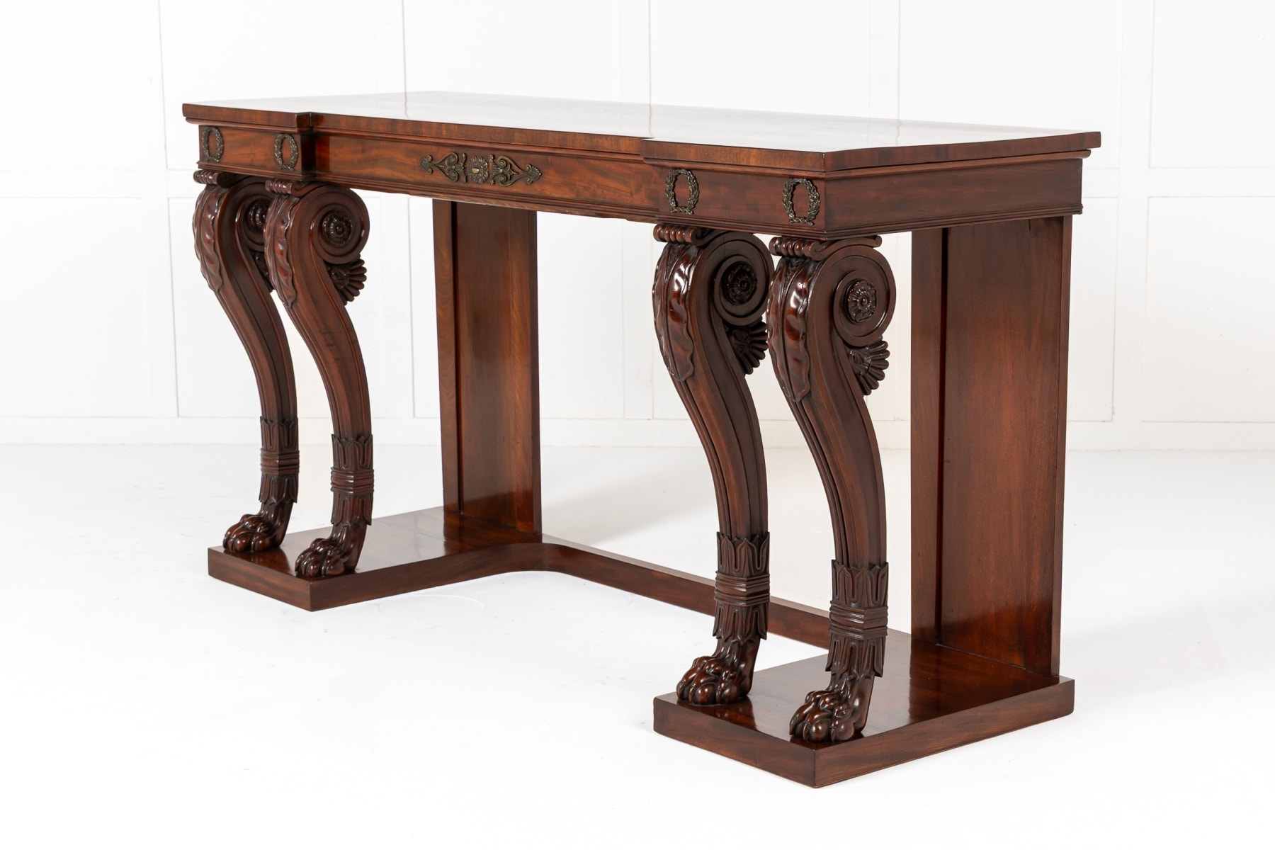19th Century English Regency Mahogany Serving Table