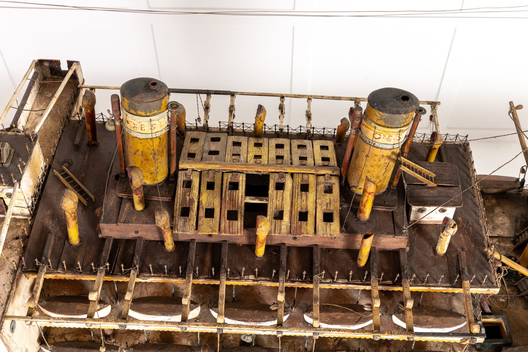 Large Scale Early 20th Century Shipbuilders Model of Sant'Antonio Steamship