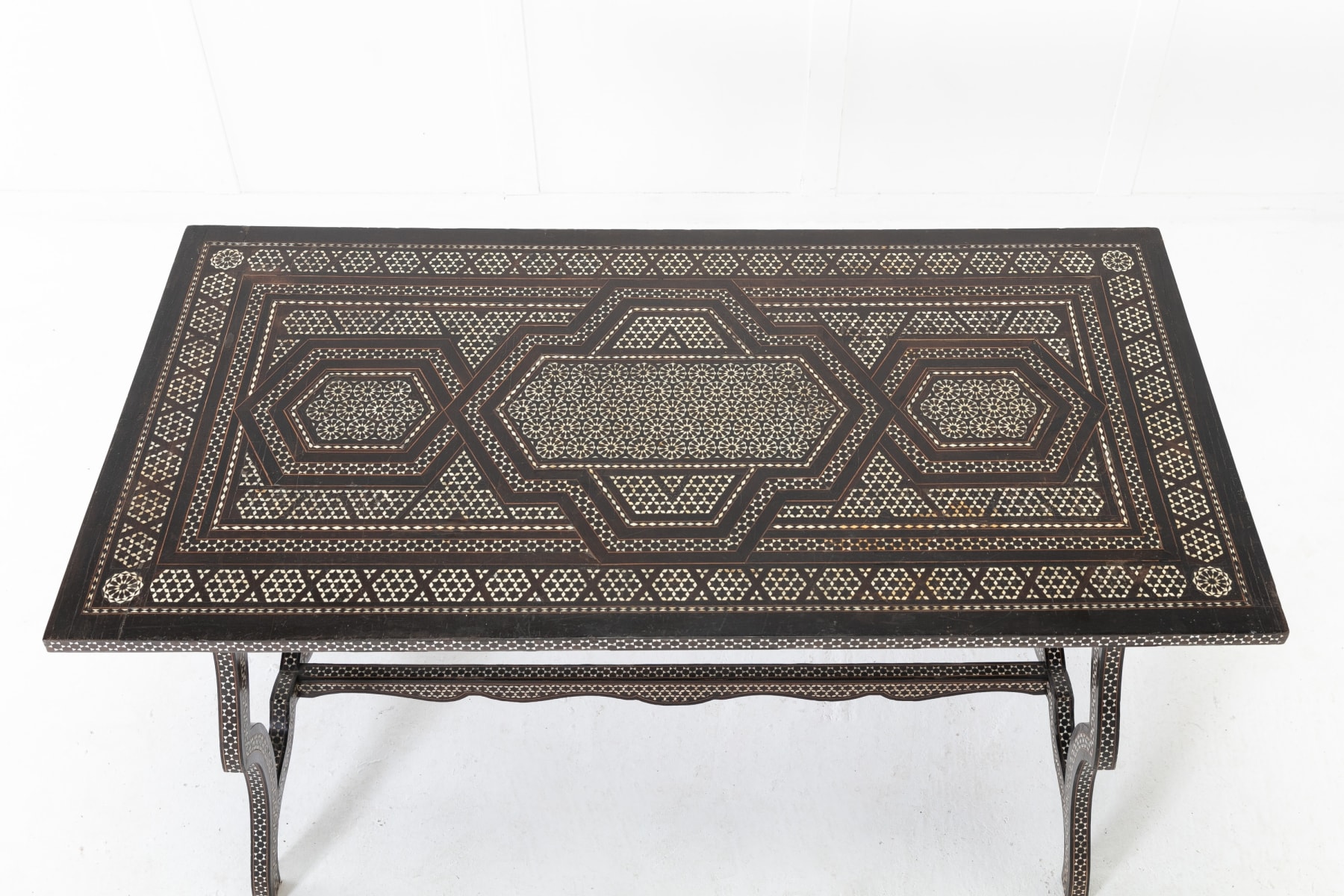 19th Century Italian Walnut and Ivory Table (with APHA Certificate)