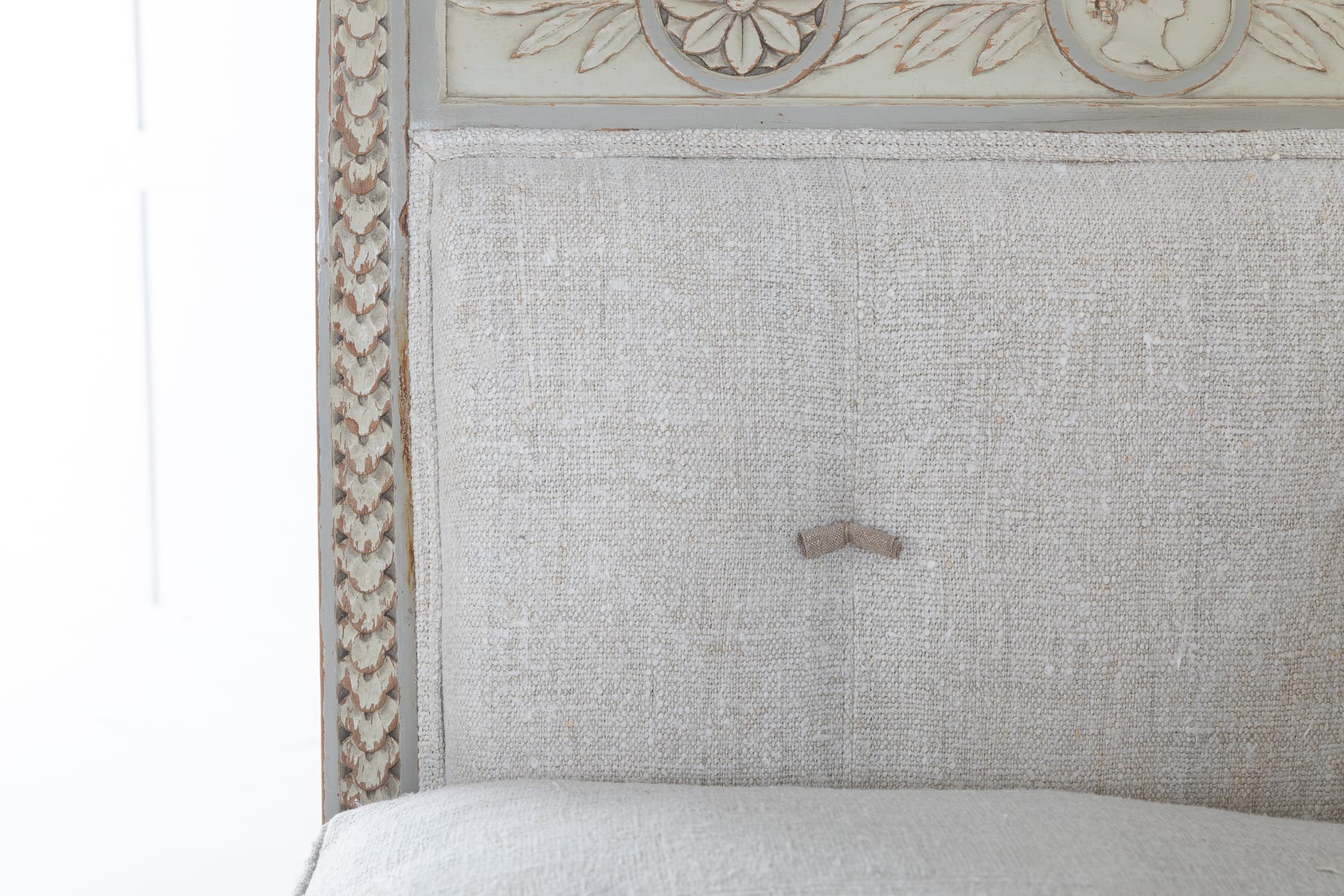 SOLD, 19th Century French Carved Wood Day Bed