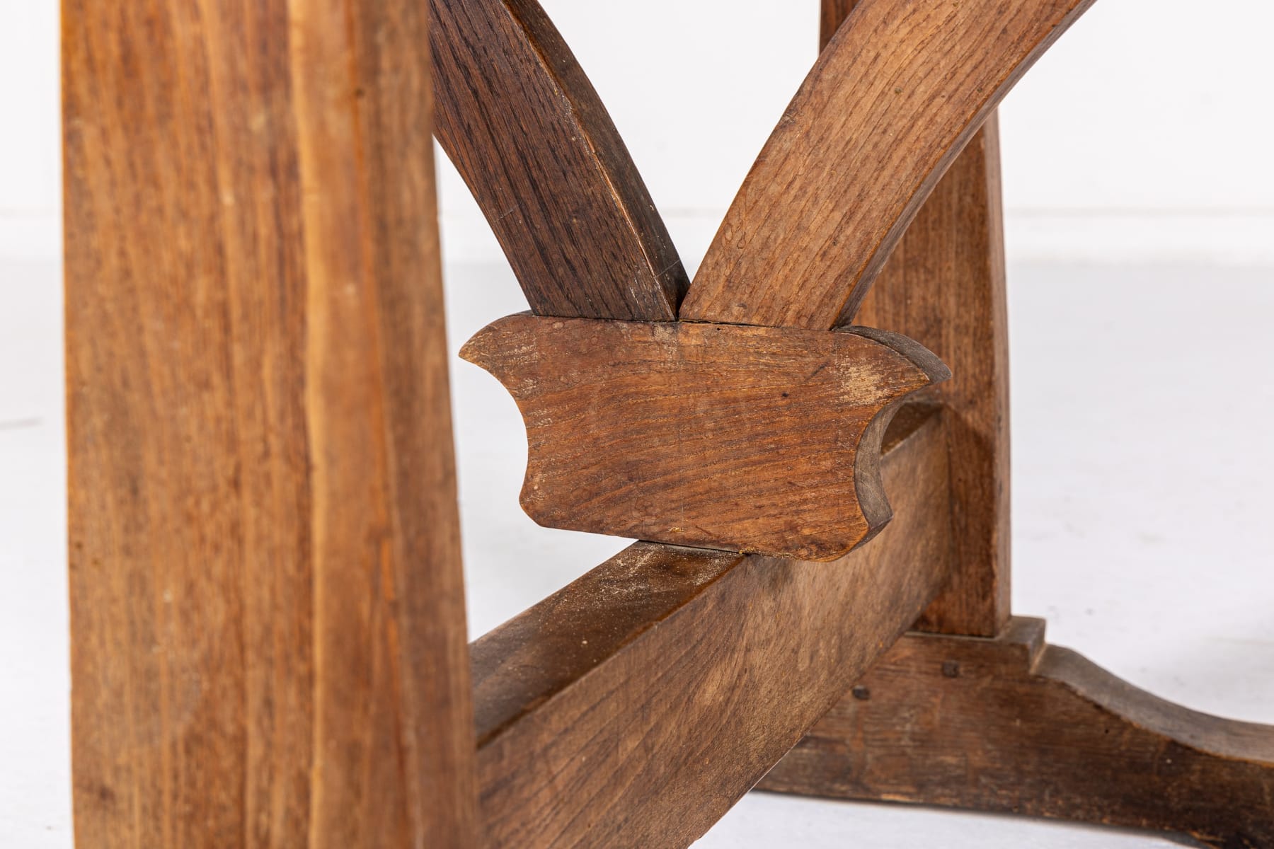 19th Century French Elm Occasional Tilt Top Table