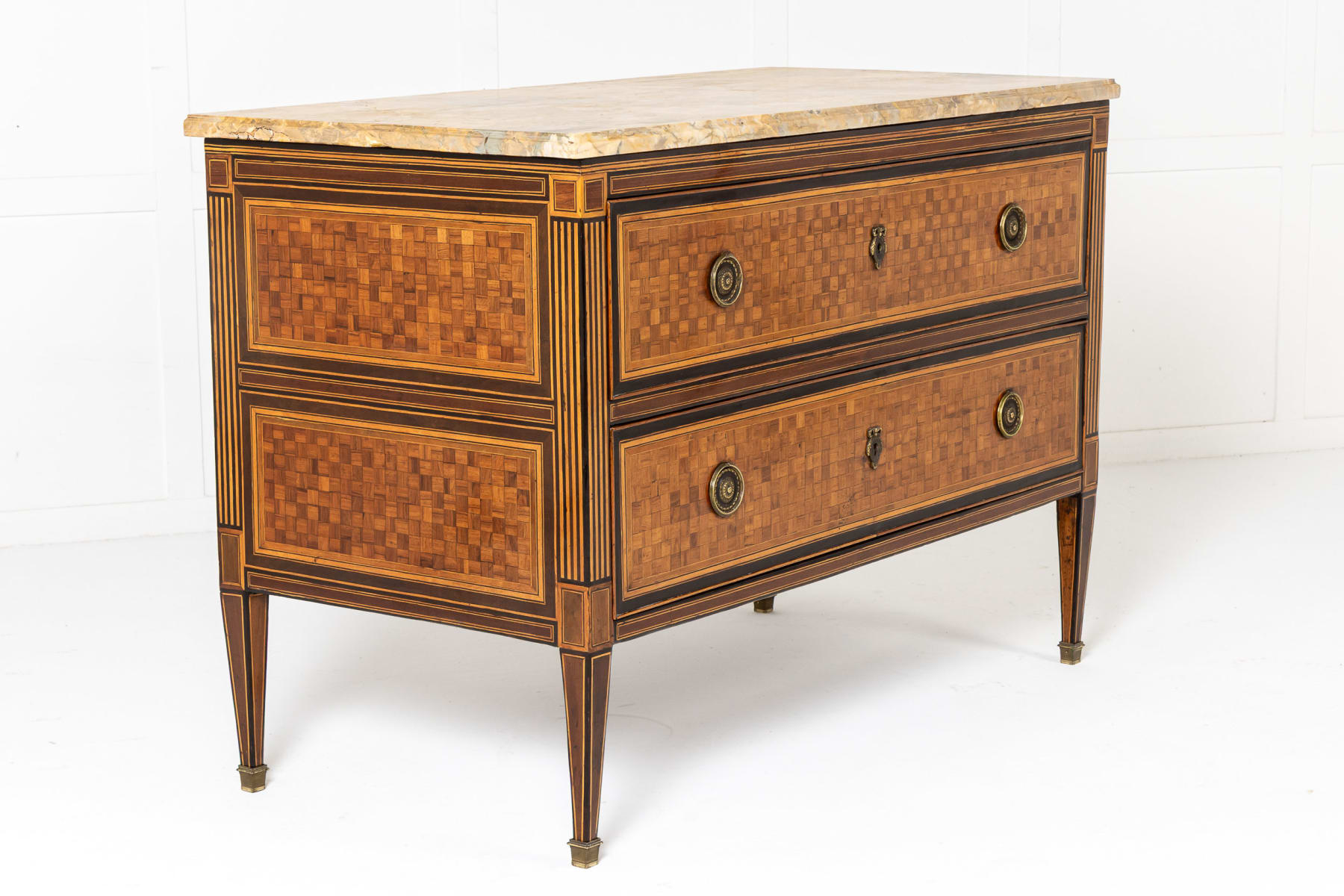 18th Century Italian Walnut and Rosewood Commode