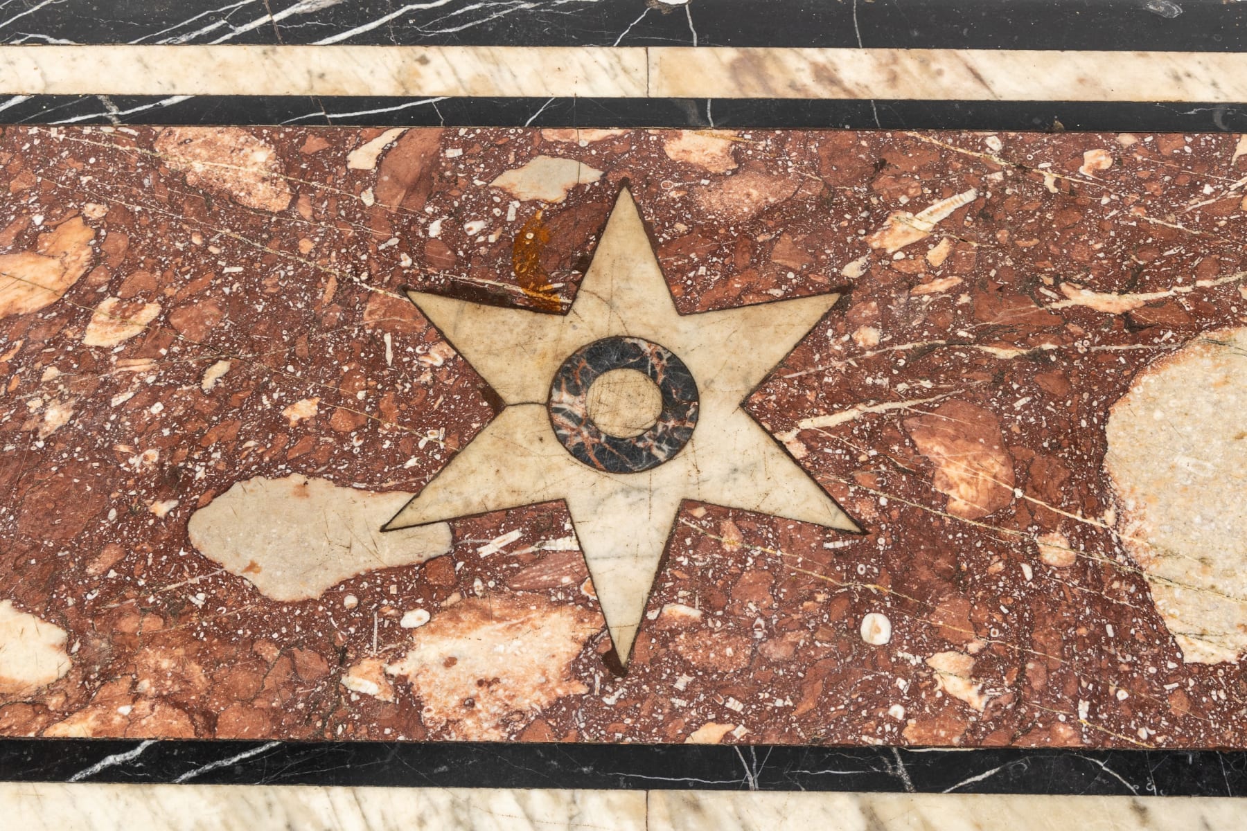 18th Century French Console Table with Marble Top