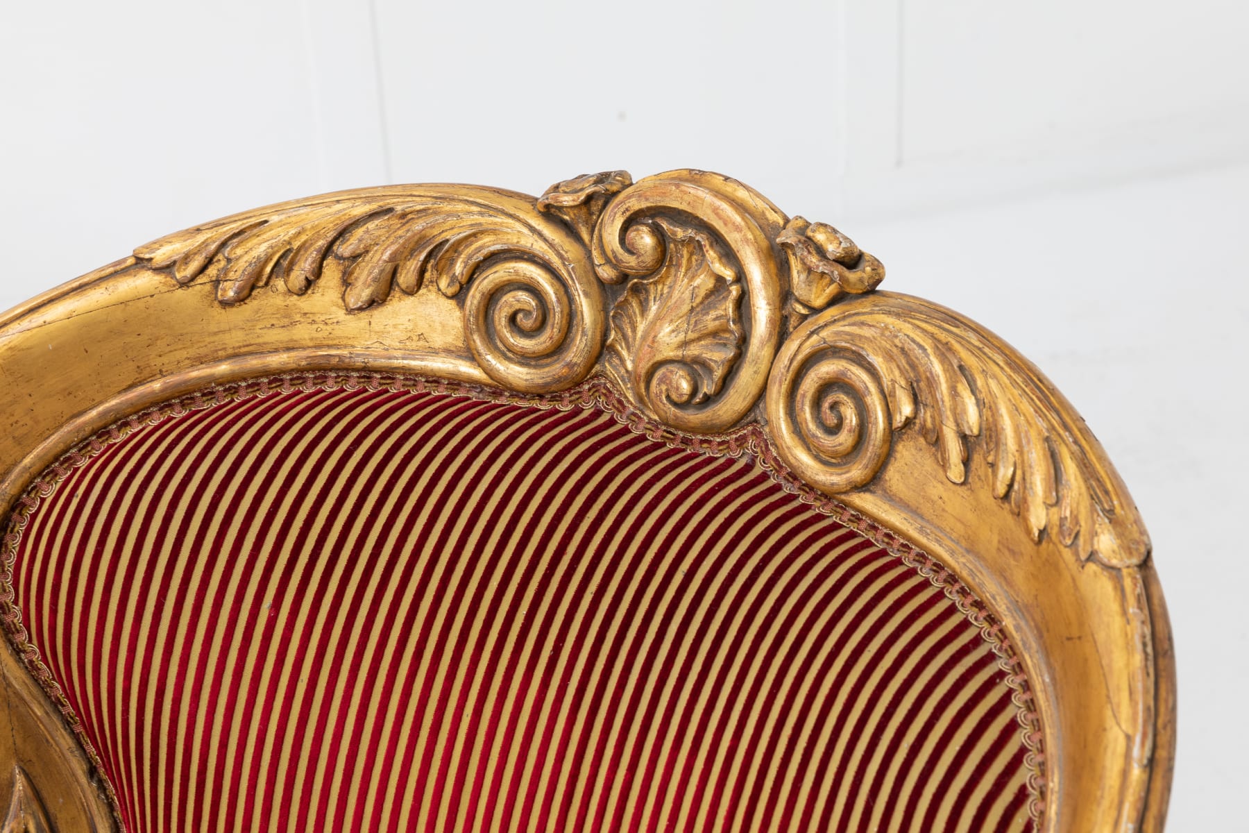 Large Pair of 18th Century Italian Giltwood Armchairs