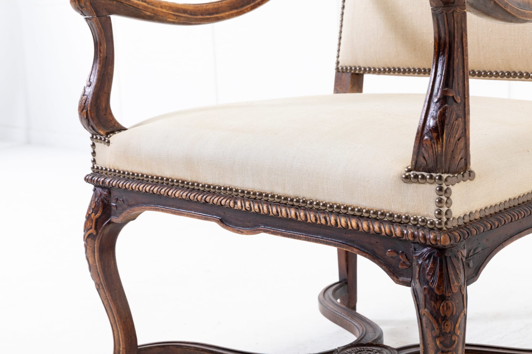 19th Century French Beech Armchair