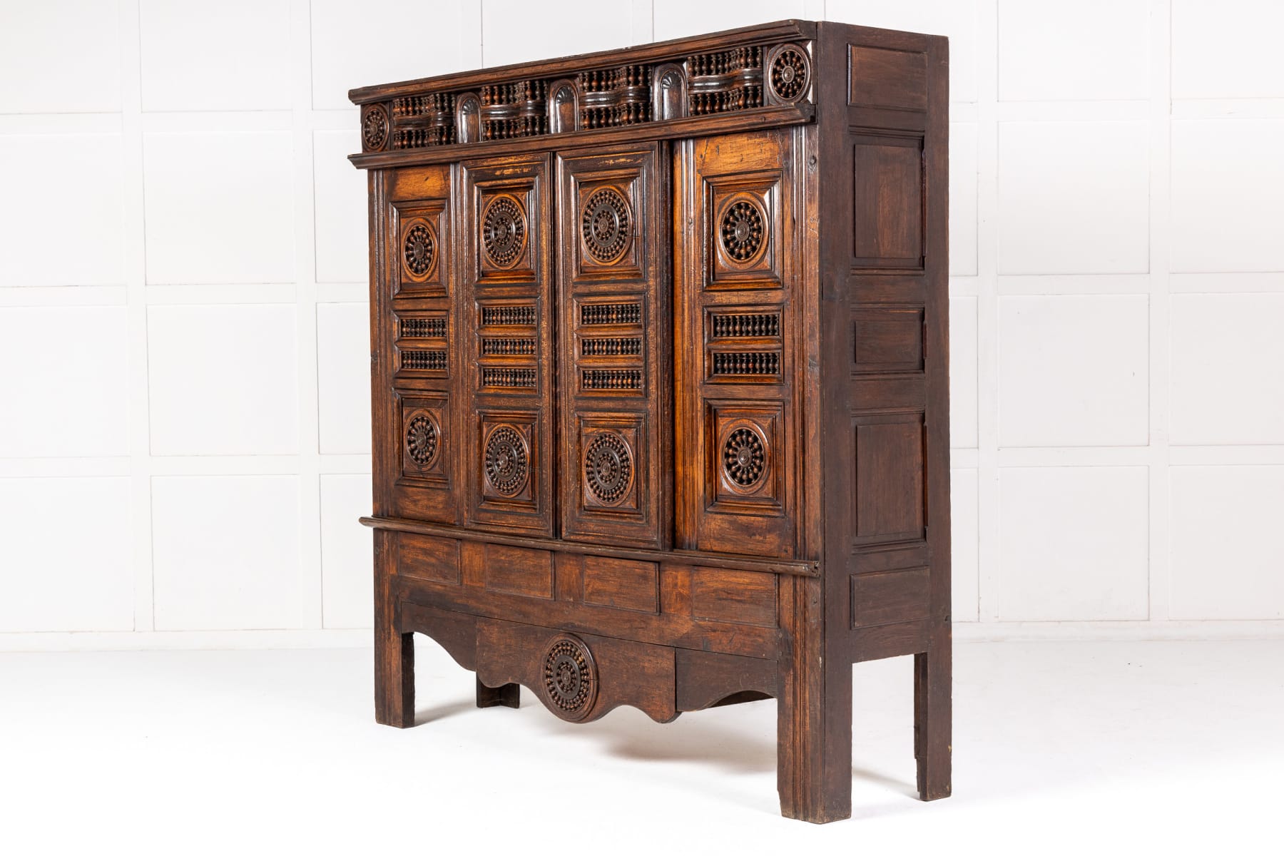 19th Century French Breton Oak Cabinet