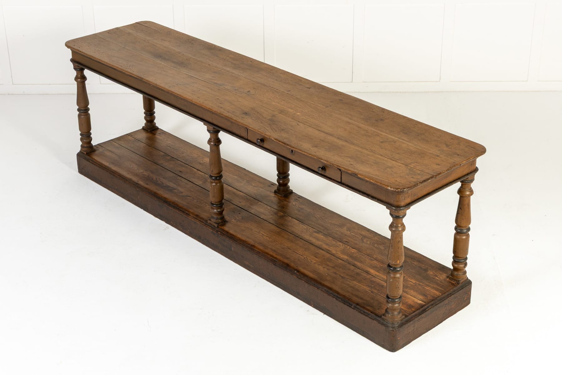 19th Century Rustic French Oak Drapers Table