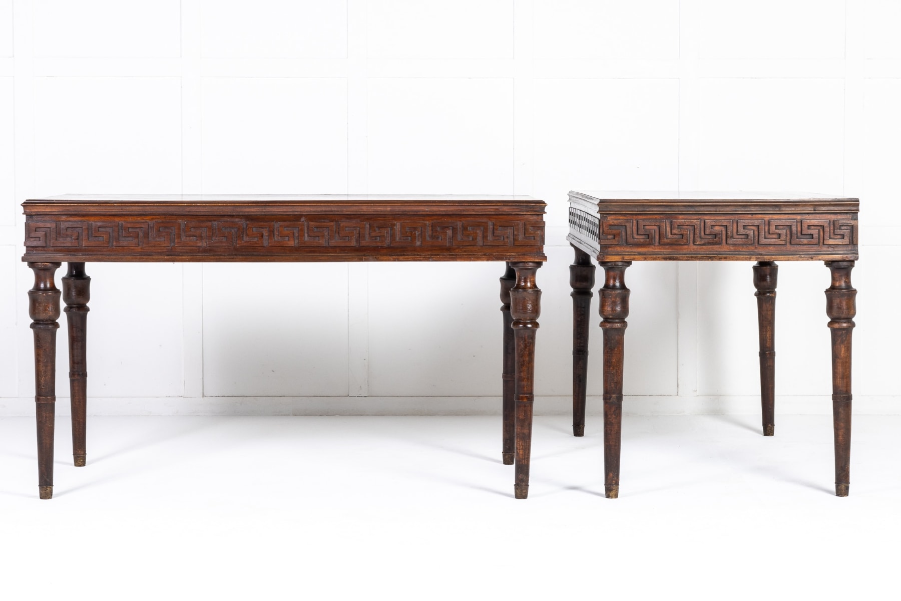 Pair of 18th Century Walnut Console Tables
