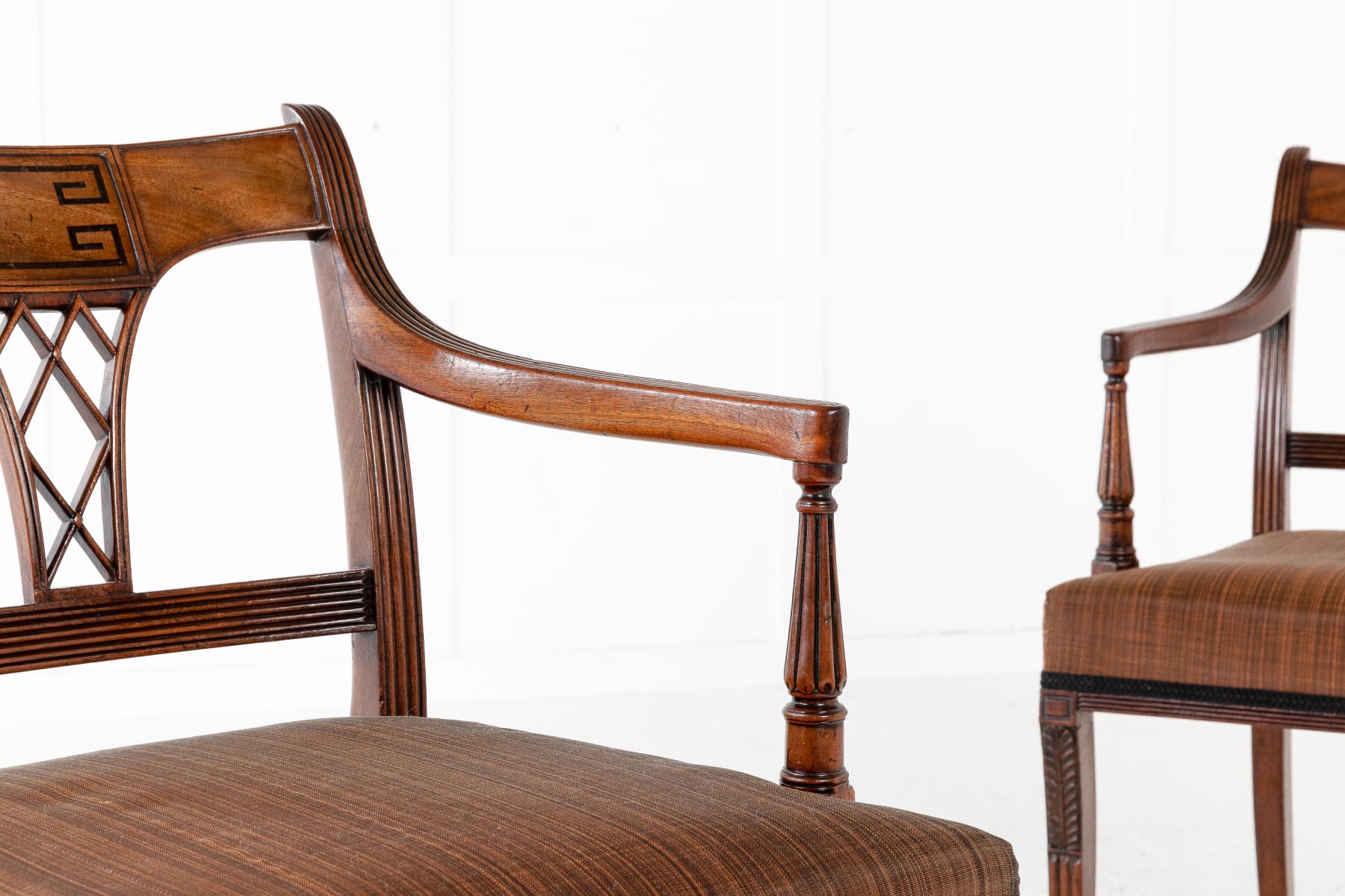 SOLD, Set of Eight 19th Century Regency Mahogany Dining Chairs