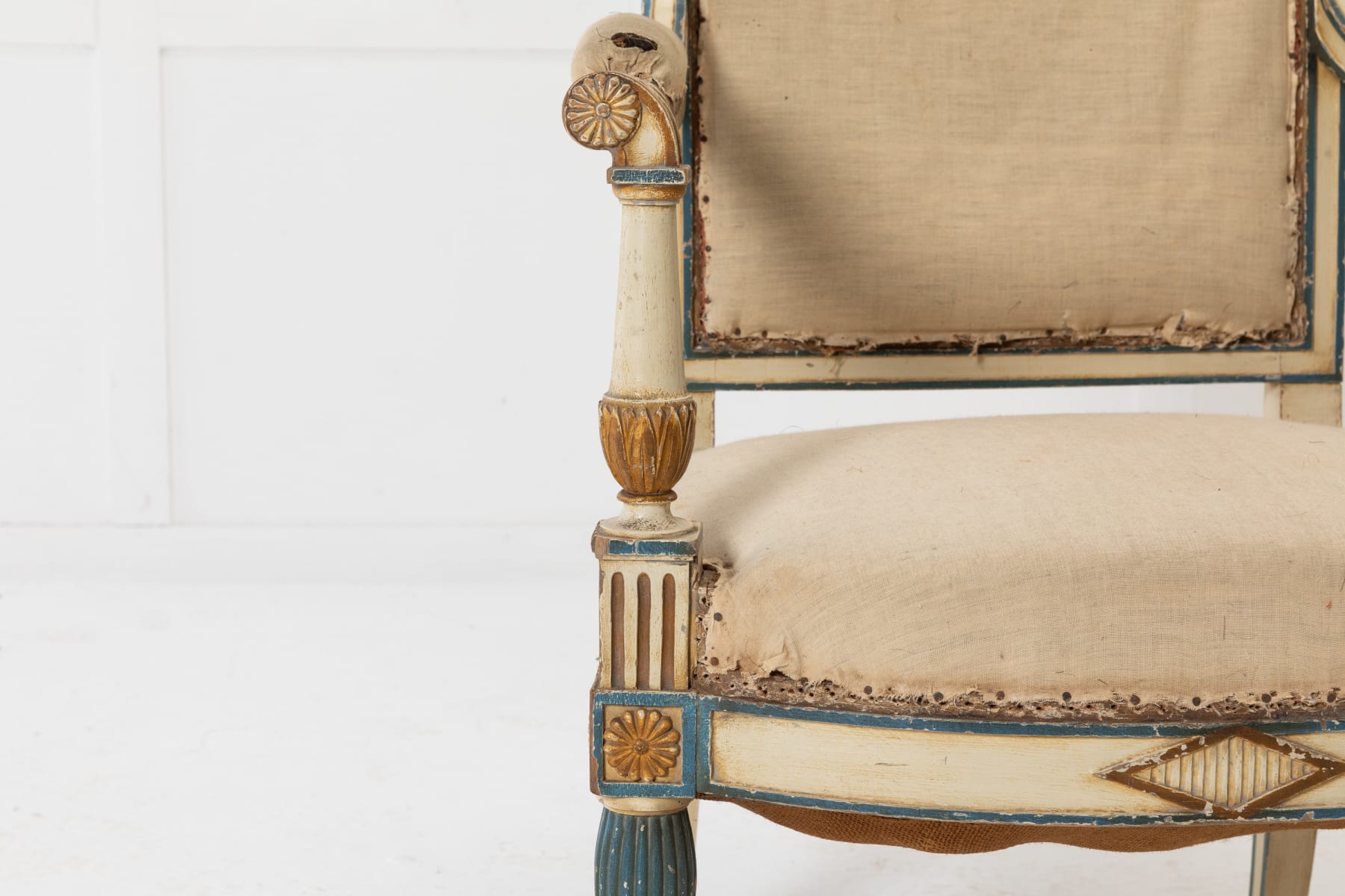 Pair of Small French Painted Chairs