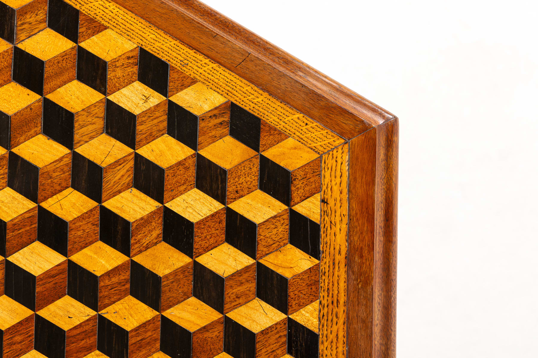19th Century English Walnut Parquetry Occasional Table