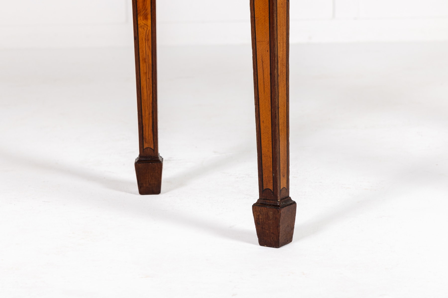 19th Century English Demi Lune Mahogany Side Table