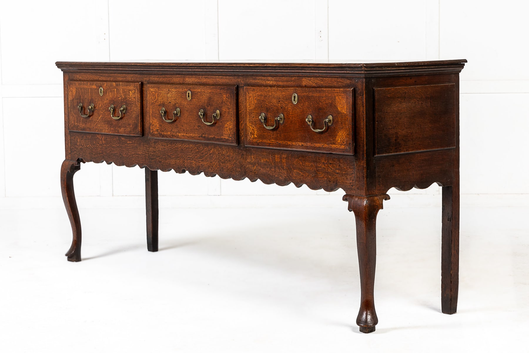 18th Century George III Oak Dresser Base