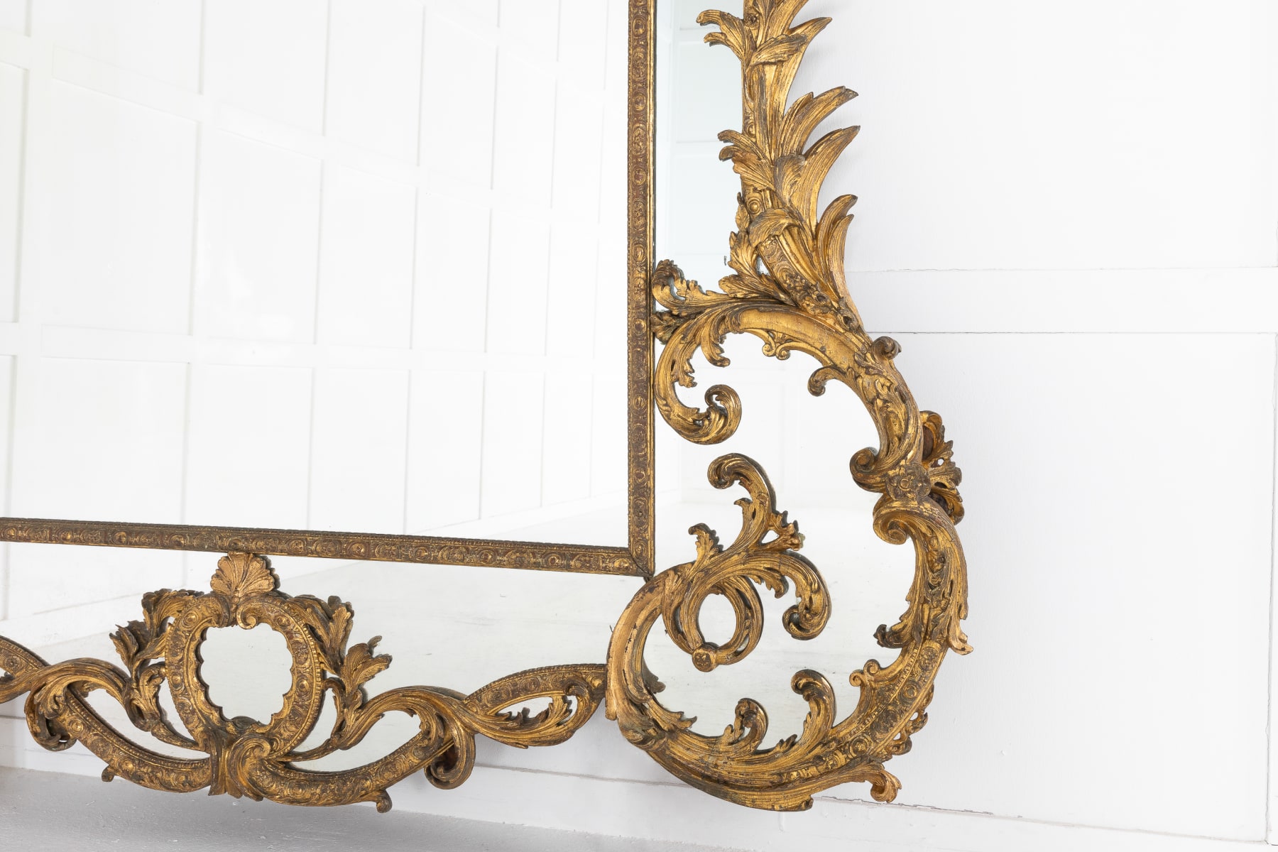 18th Century Italian Gilt Mirror made by Theodoro Montarsolo