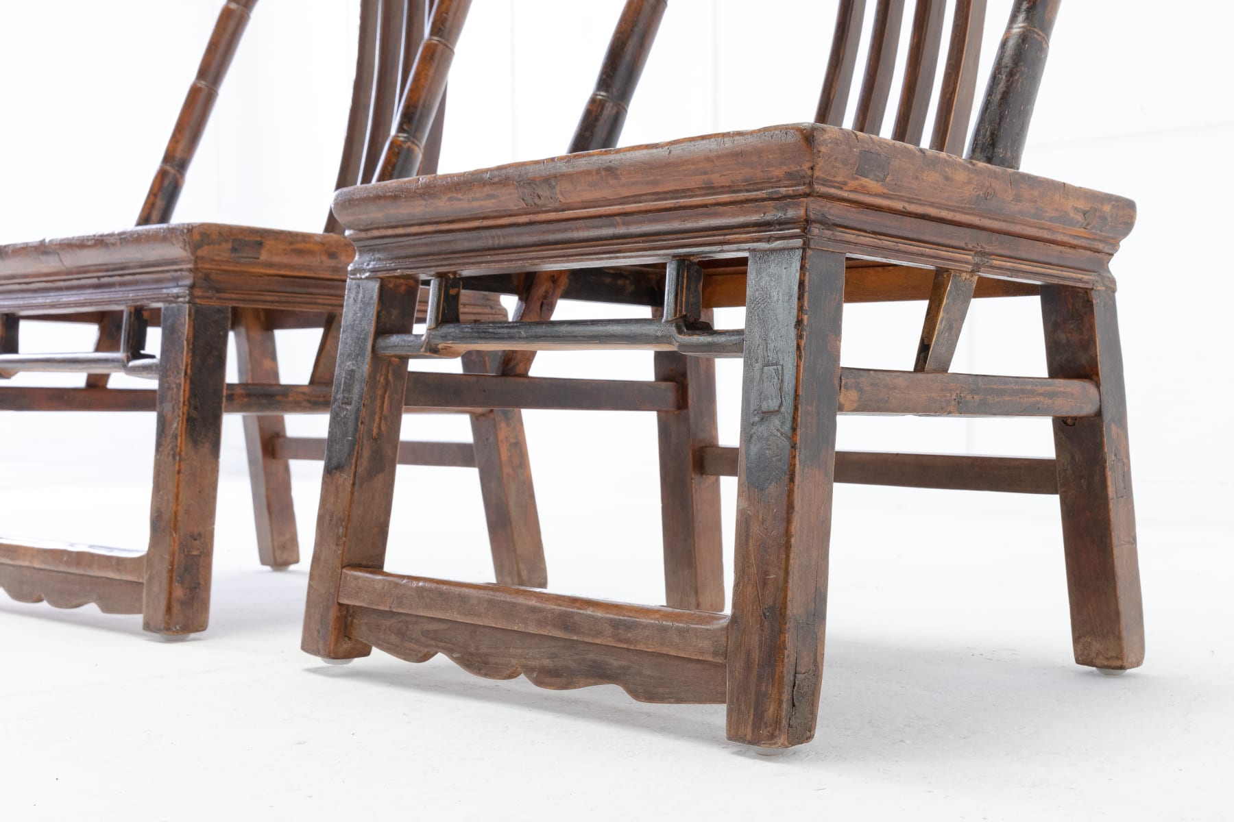 Pair of 19th Century Chinese Stargazing Chairs