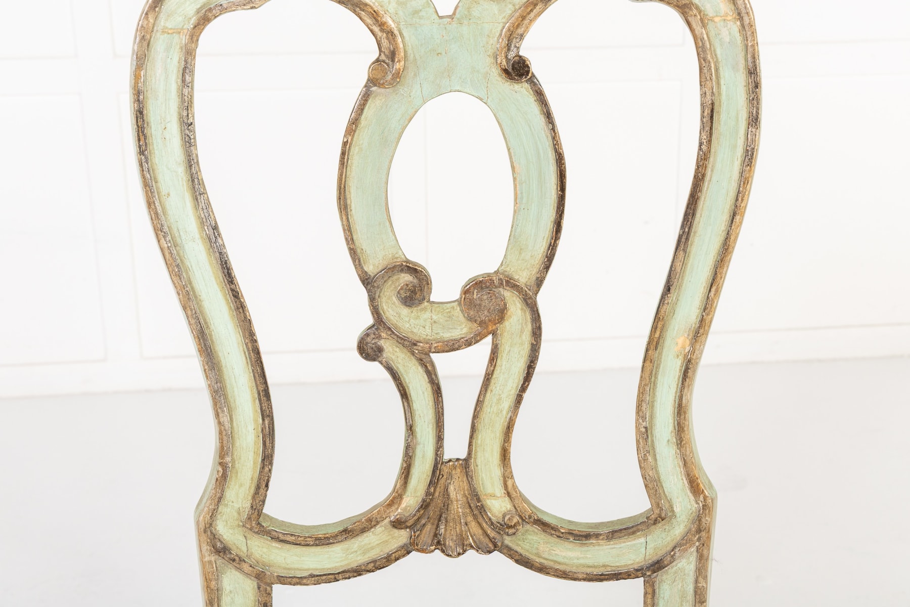 Set of Ten 18th Century Italian Painted Chairs