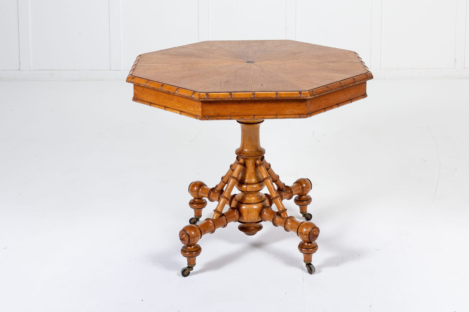 19th Century French Cherrywood and Pine Octagonal Centre Table