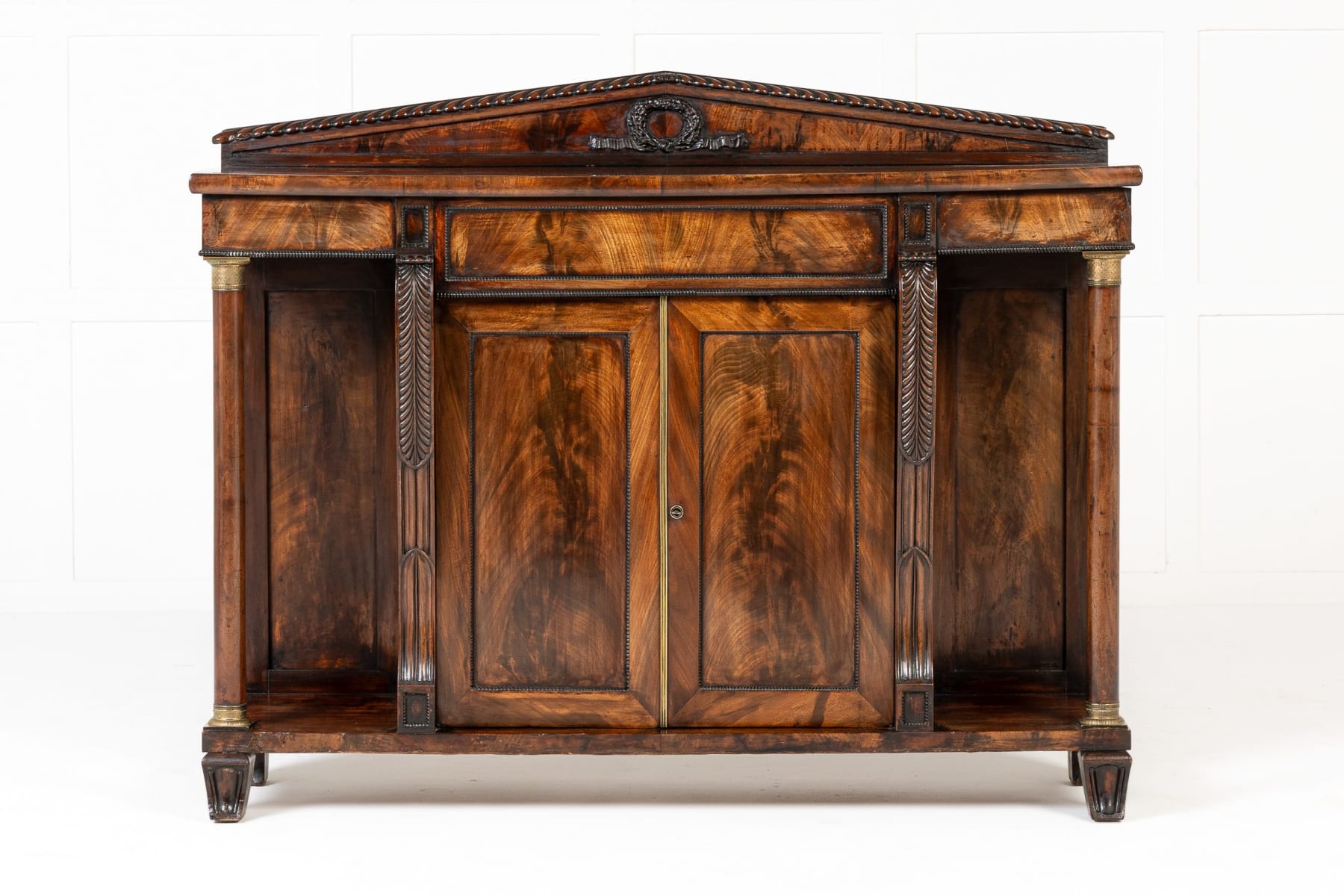 19th Century English Regency Mahogany Side Cabinet