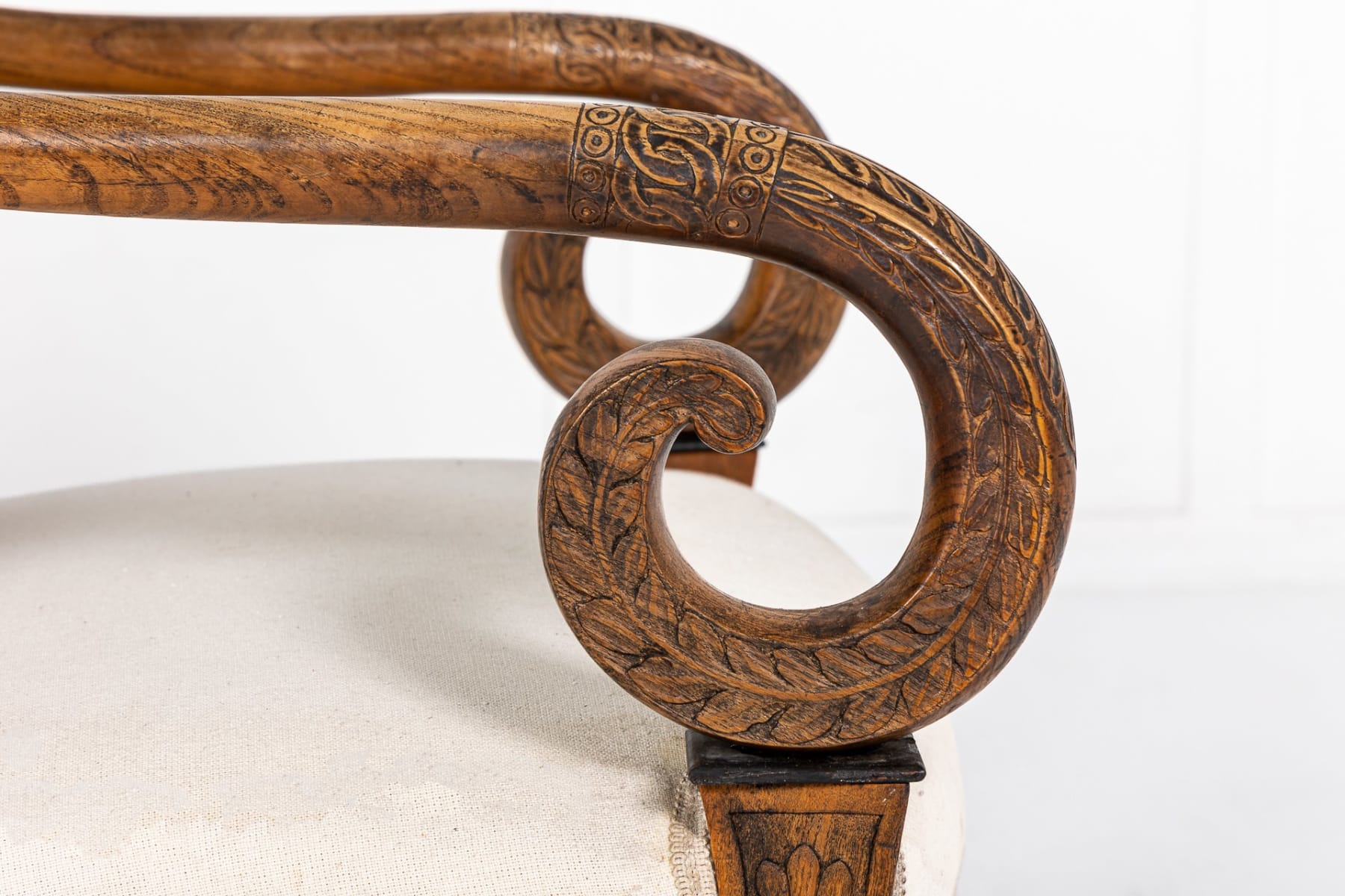 Matched Pair of 19th Century French Carved Wood Chairs