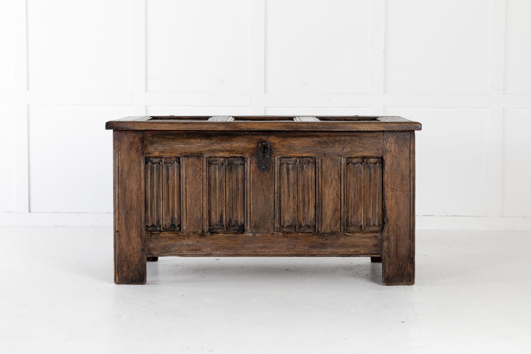 SOLD, Early 18th Century Linen Trunk