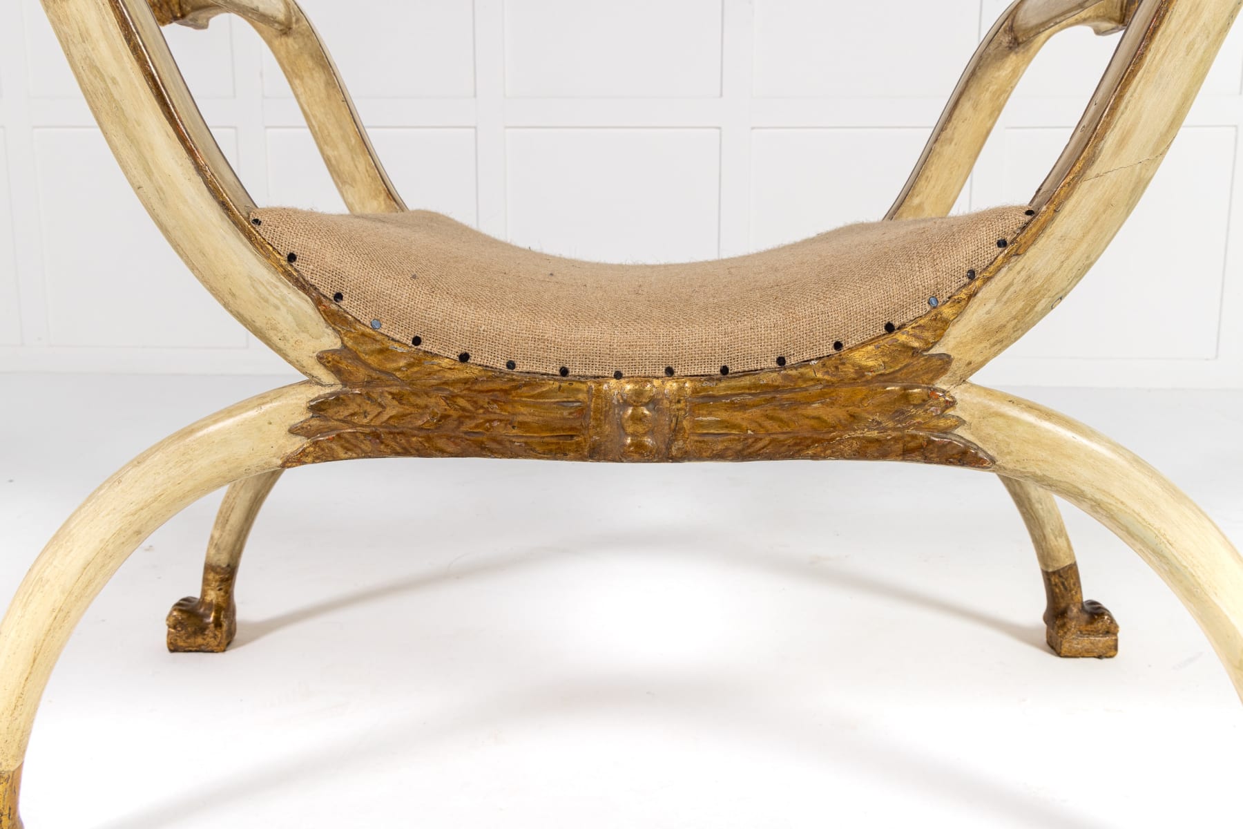 Large Pair of Early 19th Century Italian Painted Window Seats