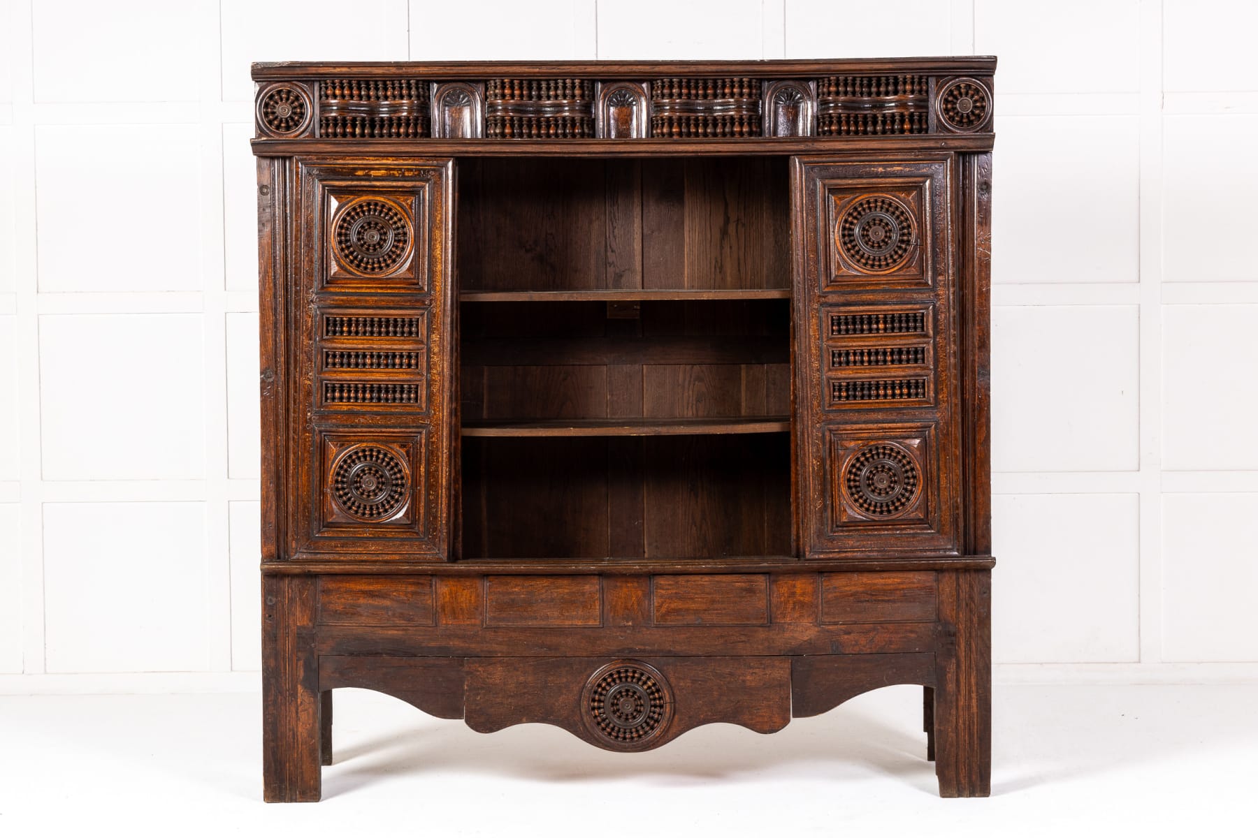 19th Century French Breton Oak Cabinet