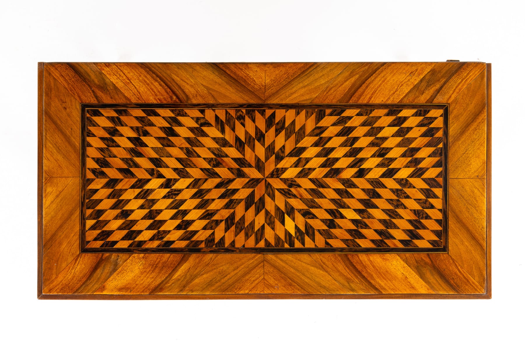 18th Century French Louis XVI Period Walnut Parquetry Commode