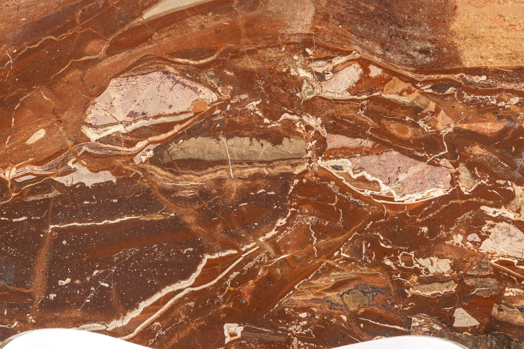 Mid 18th Century Italian Rococo Silver Gilt Console Table with Marble Top