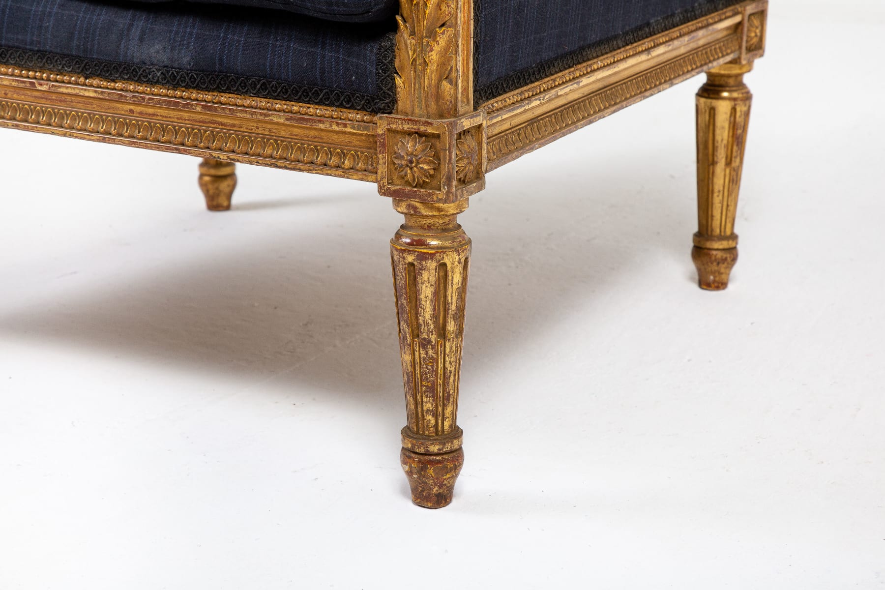 19th Century French Giltwood Porters Chair