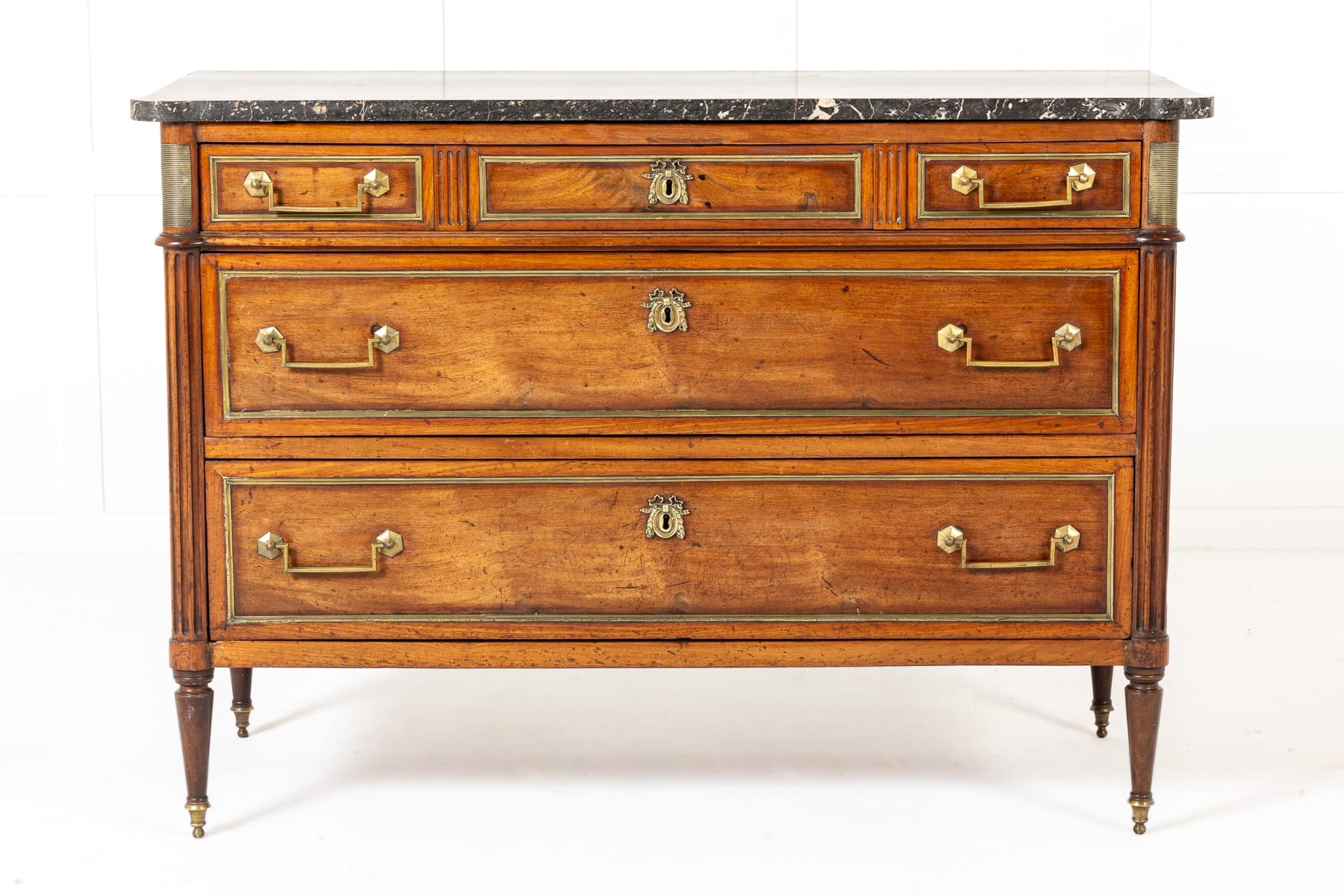 18th Century French Louis XVI Period Mahogany Commode