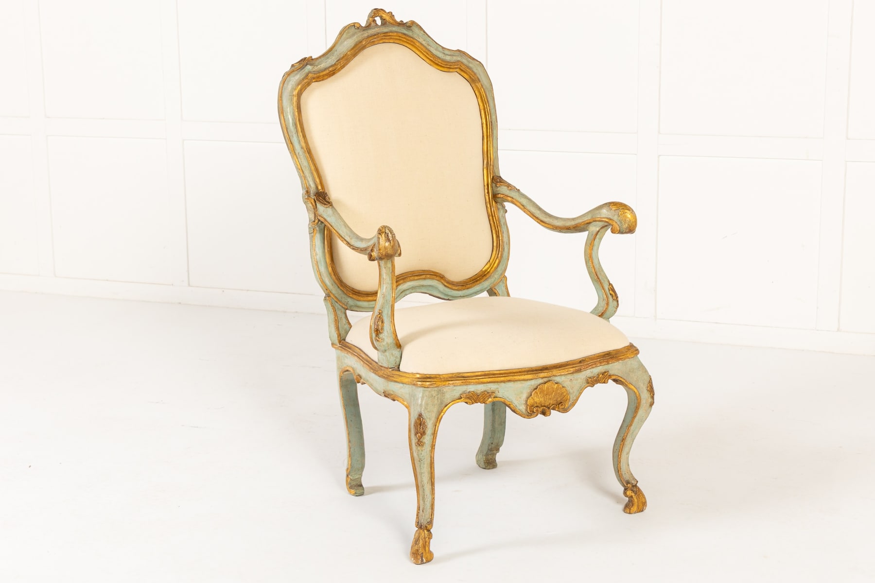 Pair of 18th Century Italian Painted Chairs