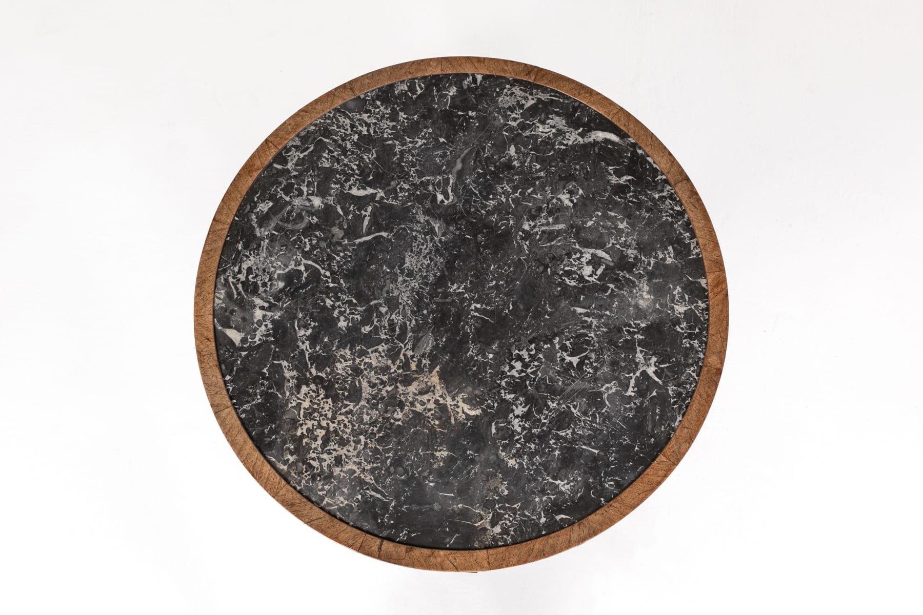 19th Century French Walnut Guéridon with Marble Top