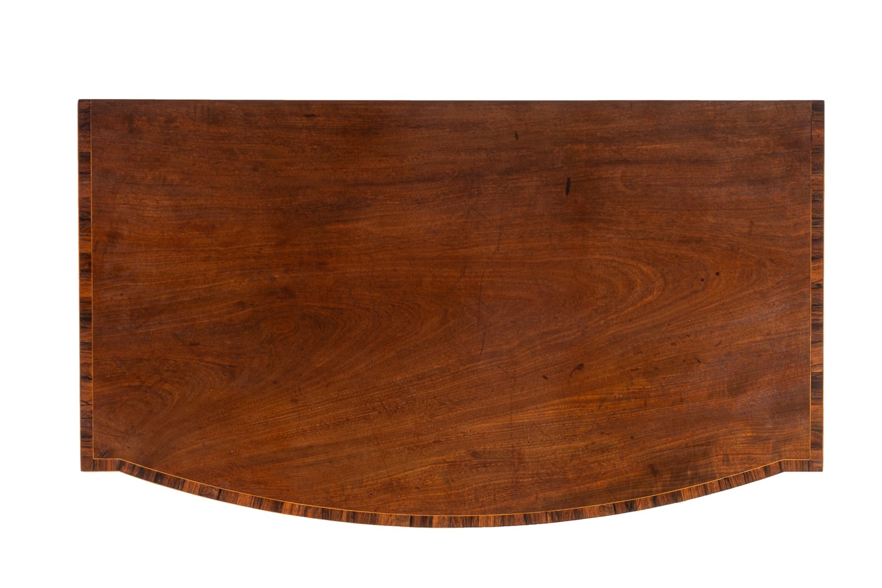 Late 18th Century English Mahogany Bow Fronted Side Table